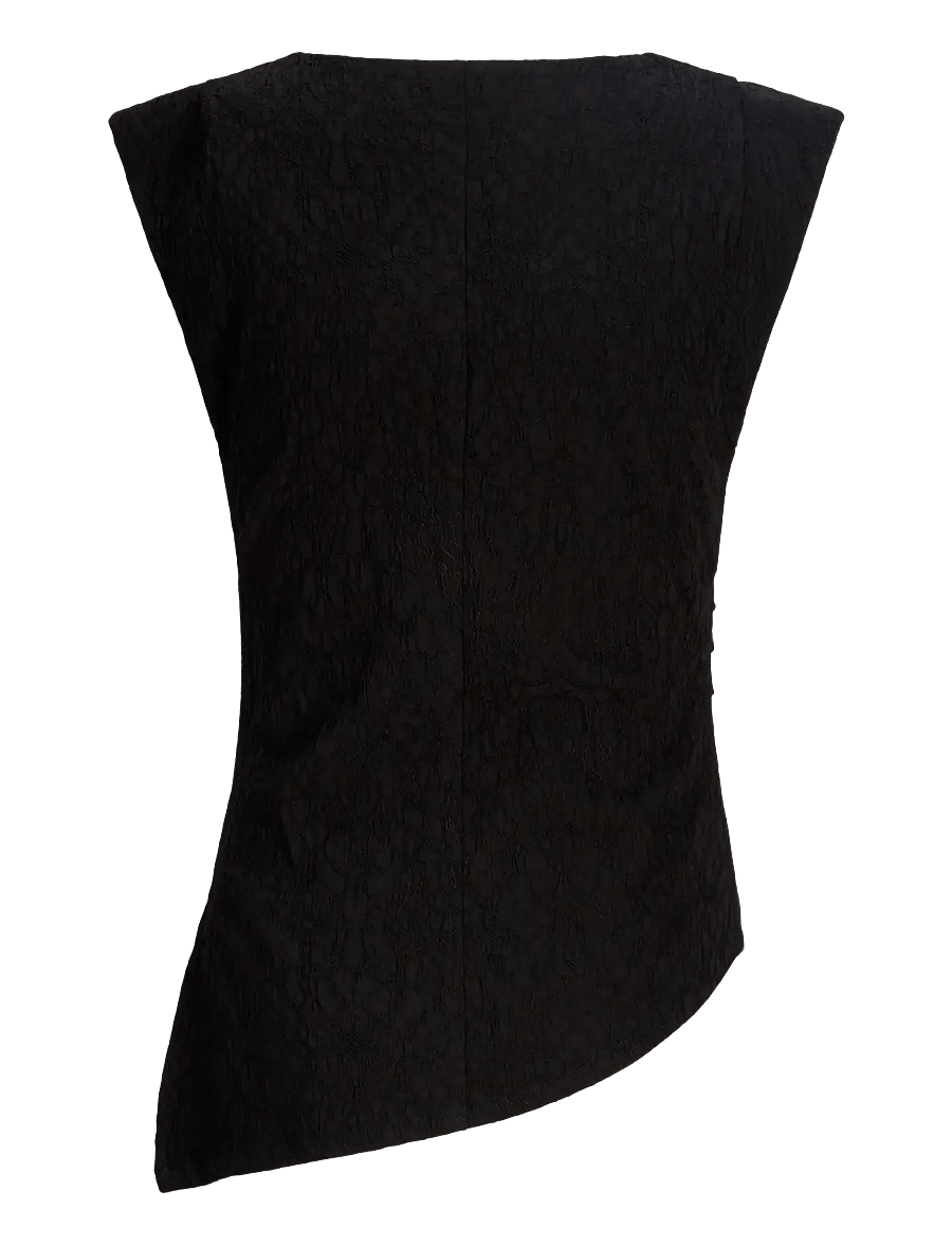 JJXX Kids - JXVINNIE CAT STRUCTURE SL TOP WVN GRL - black - 1