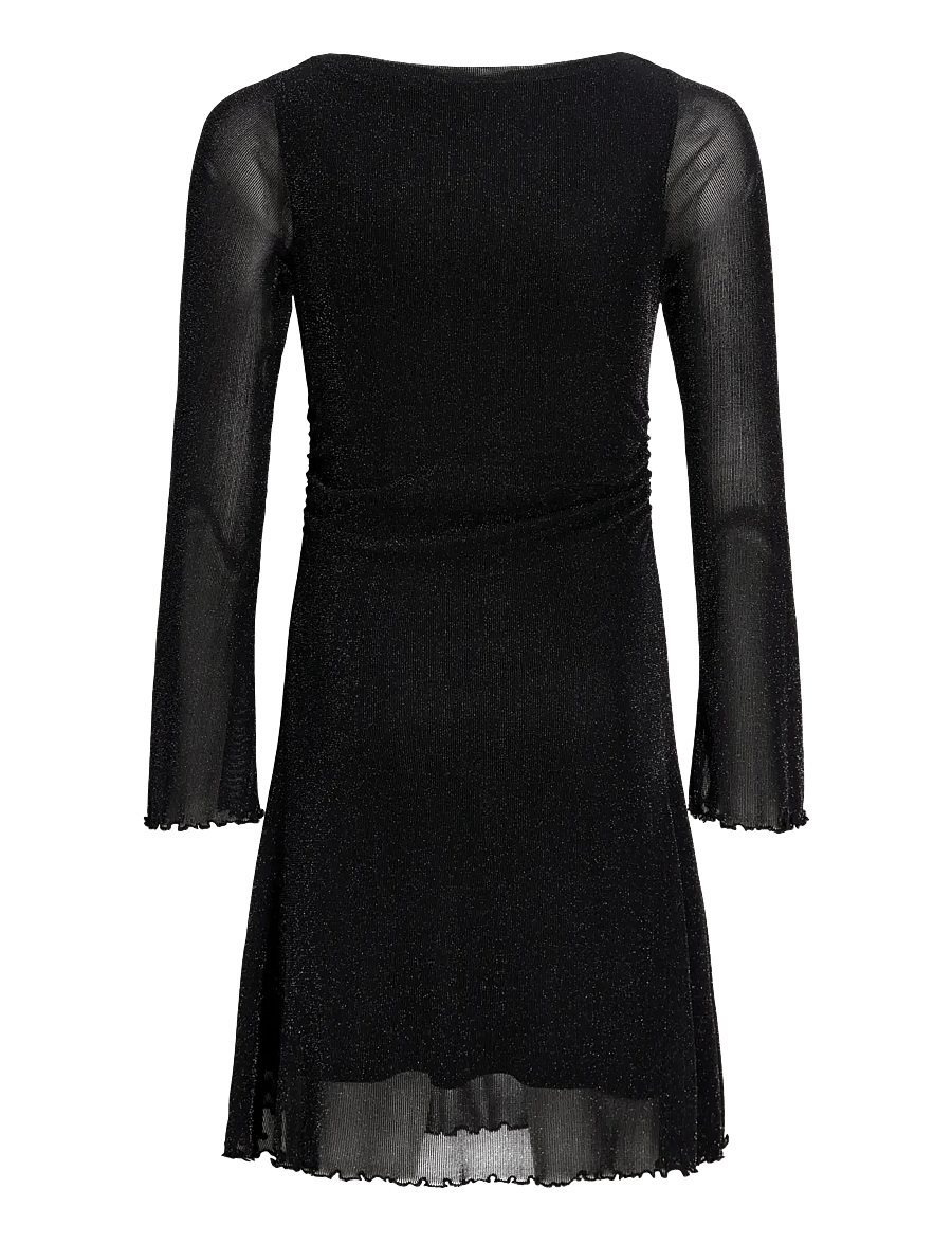 JJXX Kids - JXMINNA MESH GLITTER LS DRESS WVN GRL - partykleider - black - 1