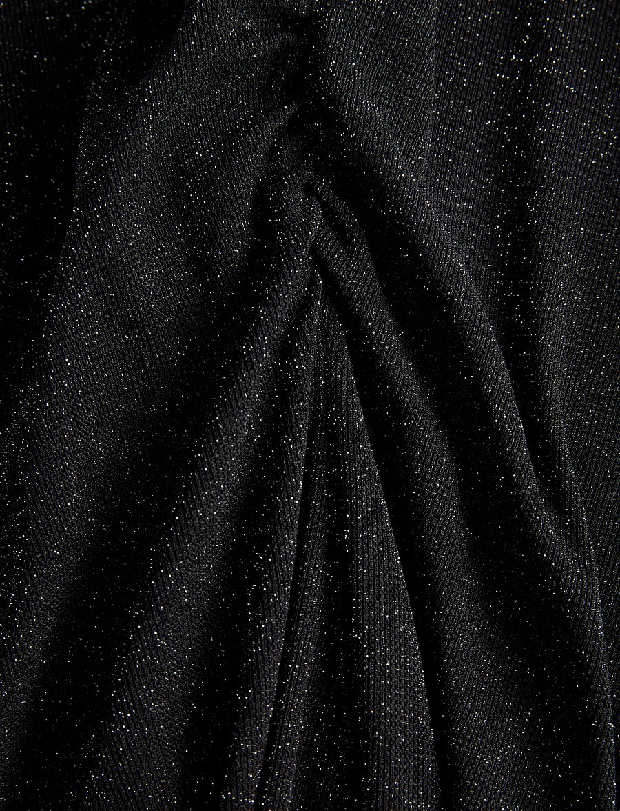 JJXX Kids - JXMINNA MESH GLITTER LS DRESS WVN GRL - partykleider - black - 2