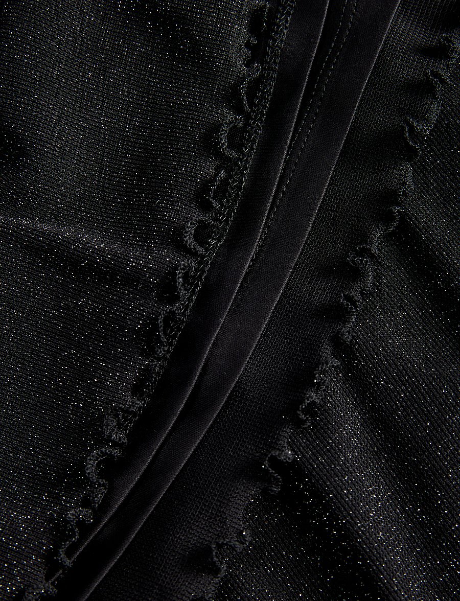 JJXX Kids - JXMINNA MESH GLITTER LS DRESS WVN GRL - partykleider - black - 3