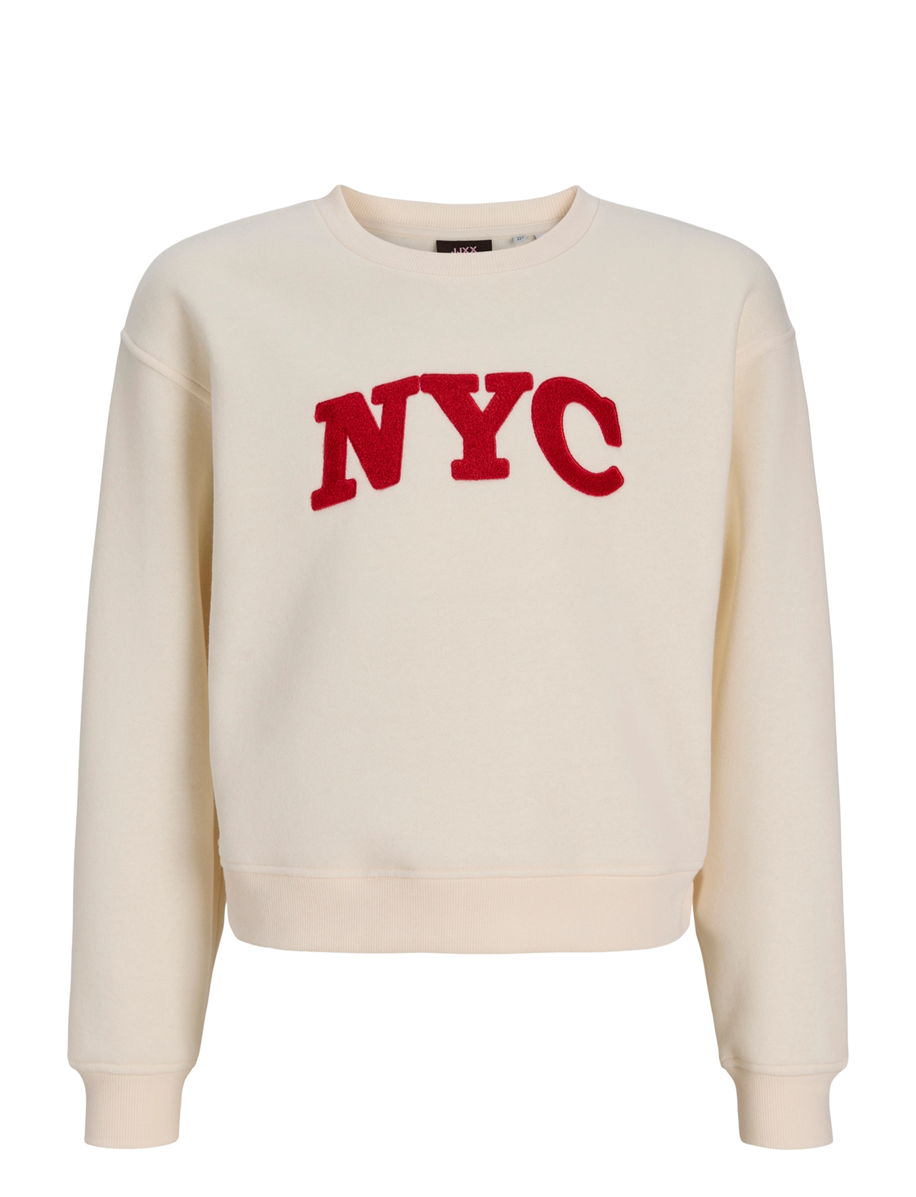 JJXX Kids JXTATUM TERRY PATCH CREW SWT GRL - Teens 140-176 - CLOUD DANCER / cream