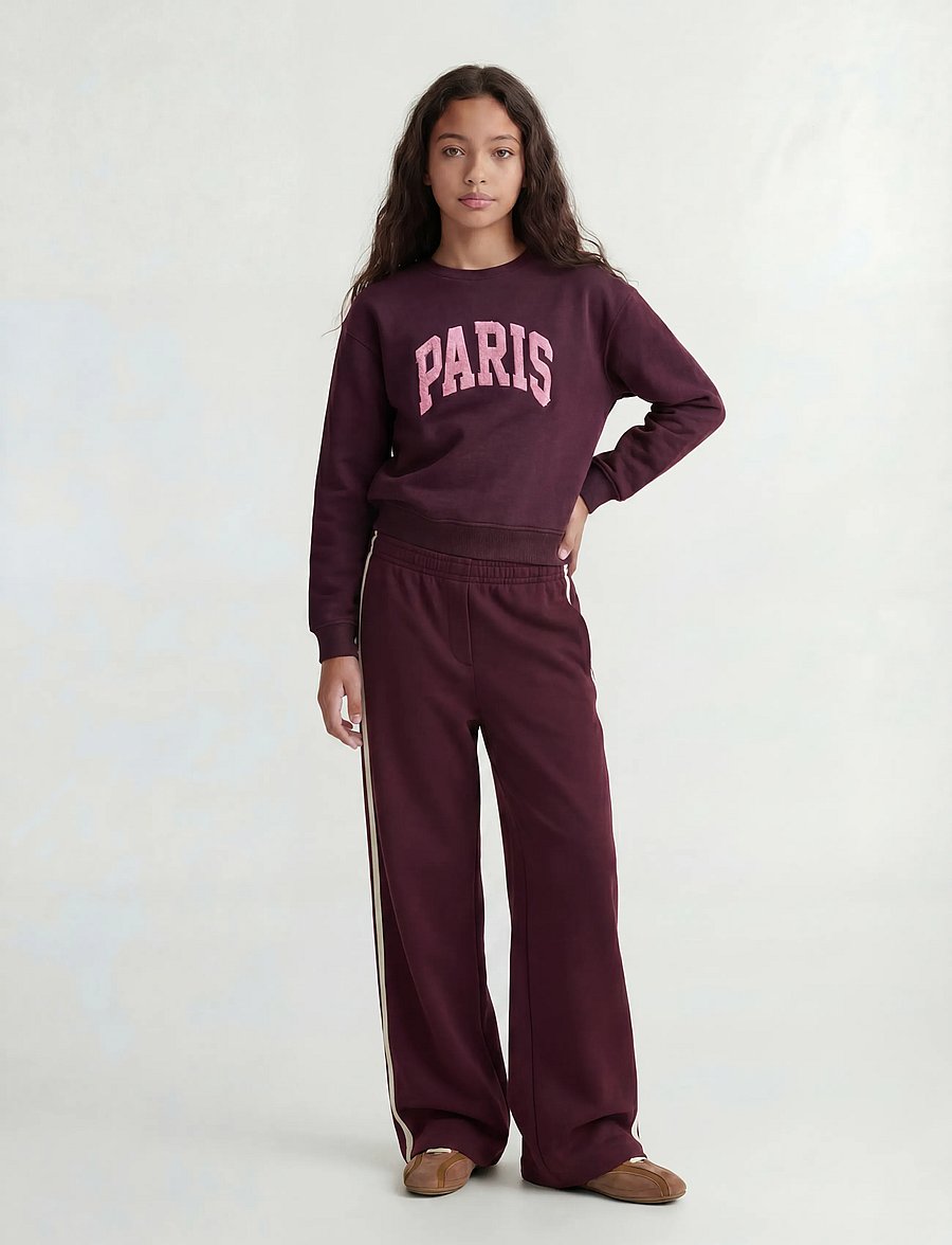 JJXX Kids - JXTATUM TERRY PATCH CREW SWT GRL - sweatshirts - winetasting - 4