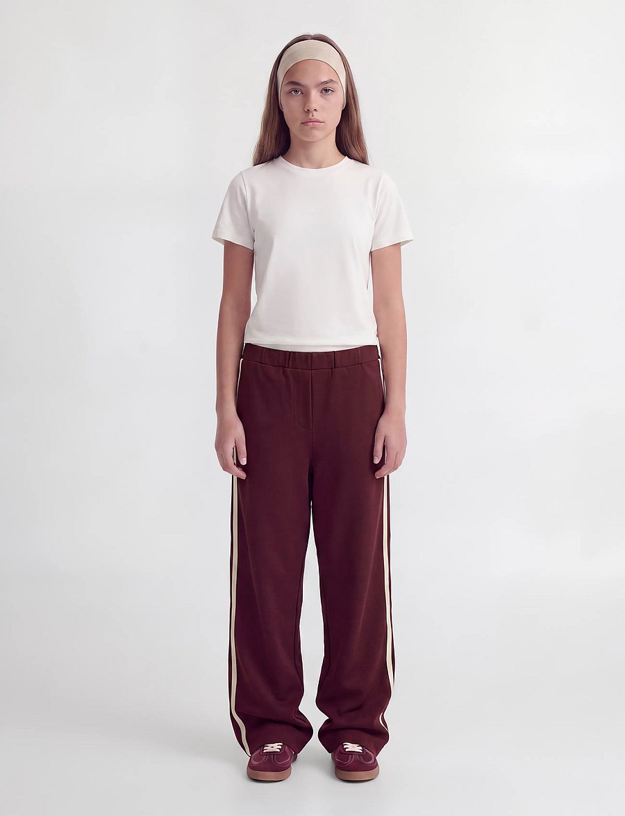 JJXX Kids - JXSKY ESME WIDE PANTS PNT GRL - verryttelyhousut - winetasting - 4