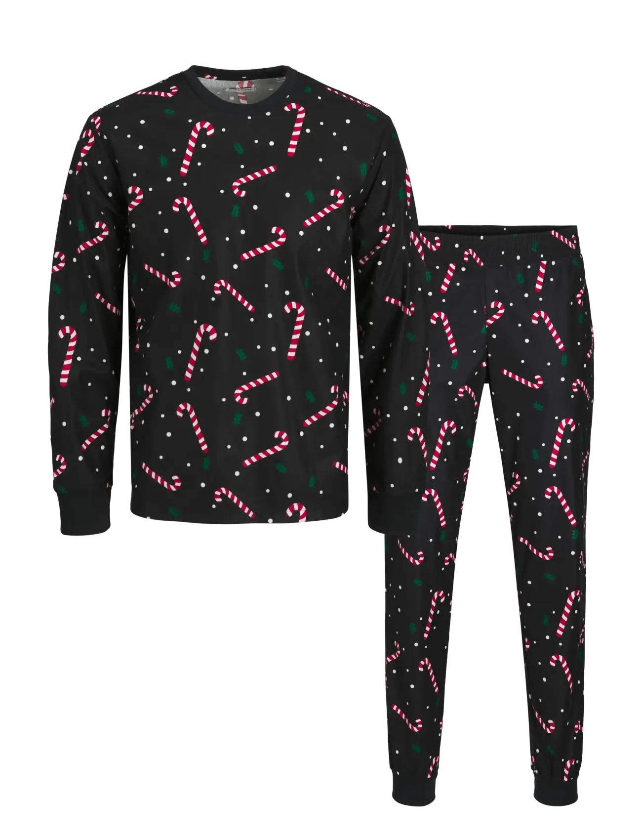 JJXX Kids JXTRINE PRINTED LOUNGE SET W GRL - Nattøj - BLACK / black
