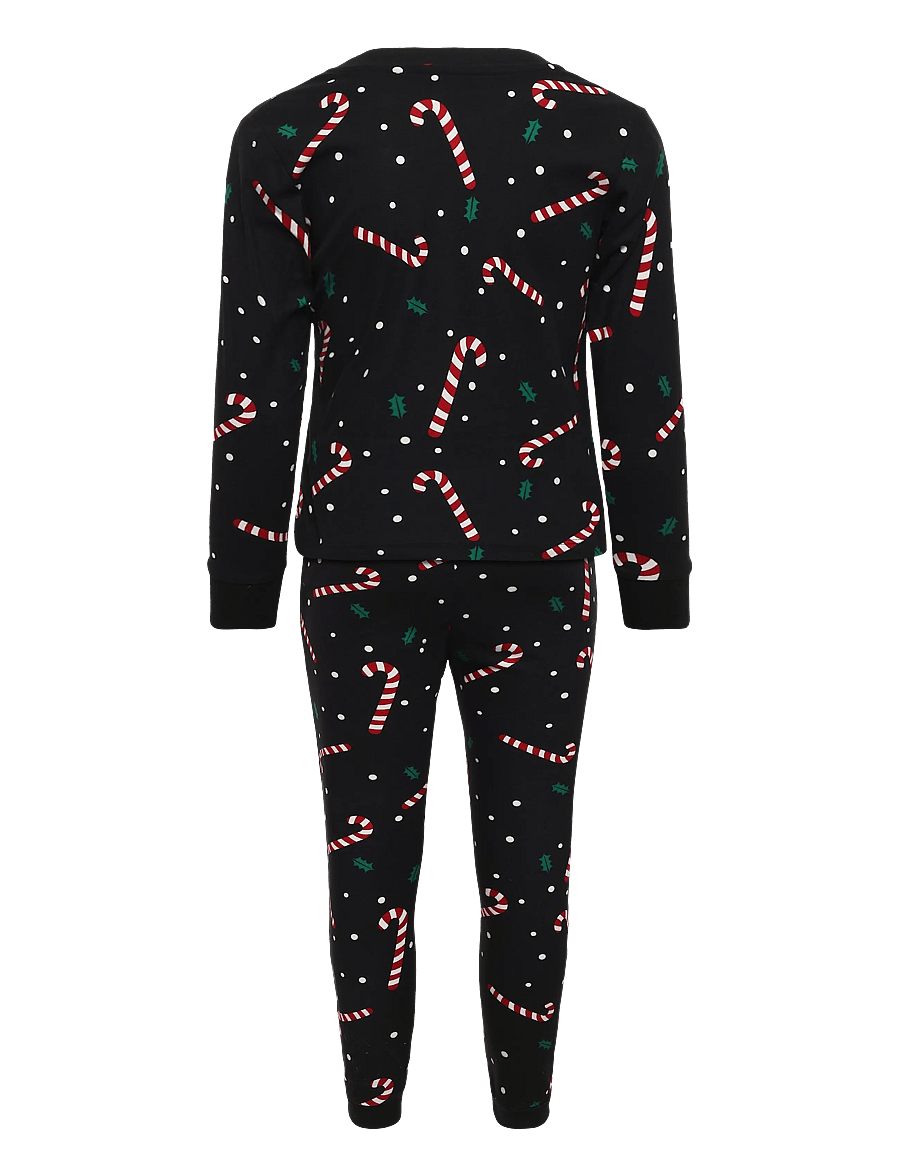 JJXX Kids - JXTRINE PRINTED LOUNGE SET W GRL - rinkiniai - black - 1