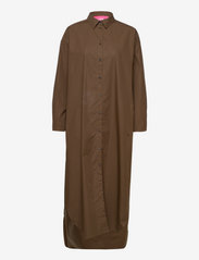 JJXX - JXMARGO OVERSIZED POPLIN DRESS - marškinių tipo suknelės - demitasse - 2