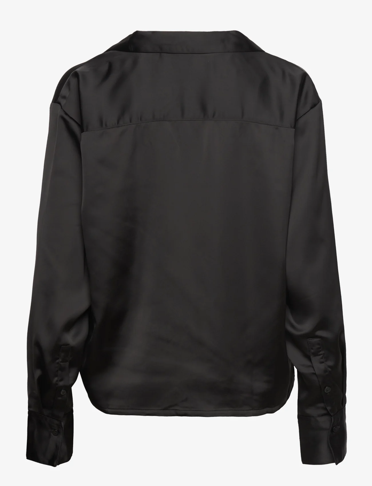JJXX - JXEVA LS COMFORT SATIN SHIRT NOOS - overhemden met lange mouwen - black - 1