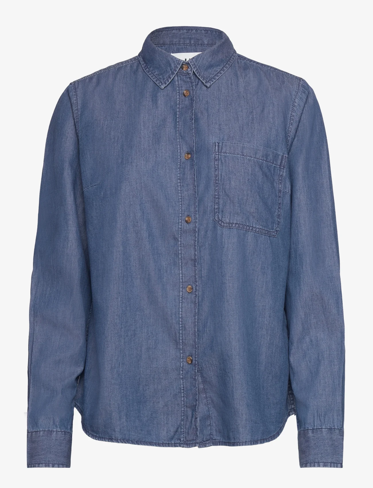 JJXX - JXCORA REGULAR CHAMBRAY SHIRT NOOS - pitkähihaiset paidat - medium blue denim - 0