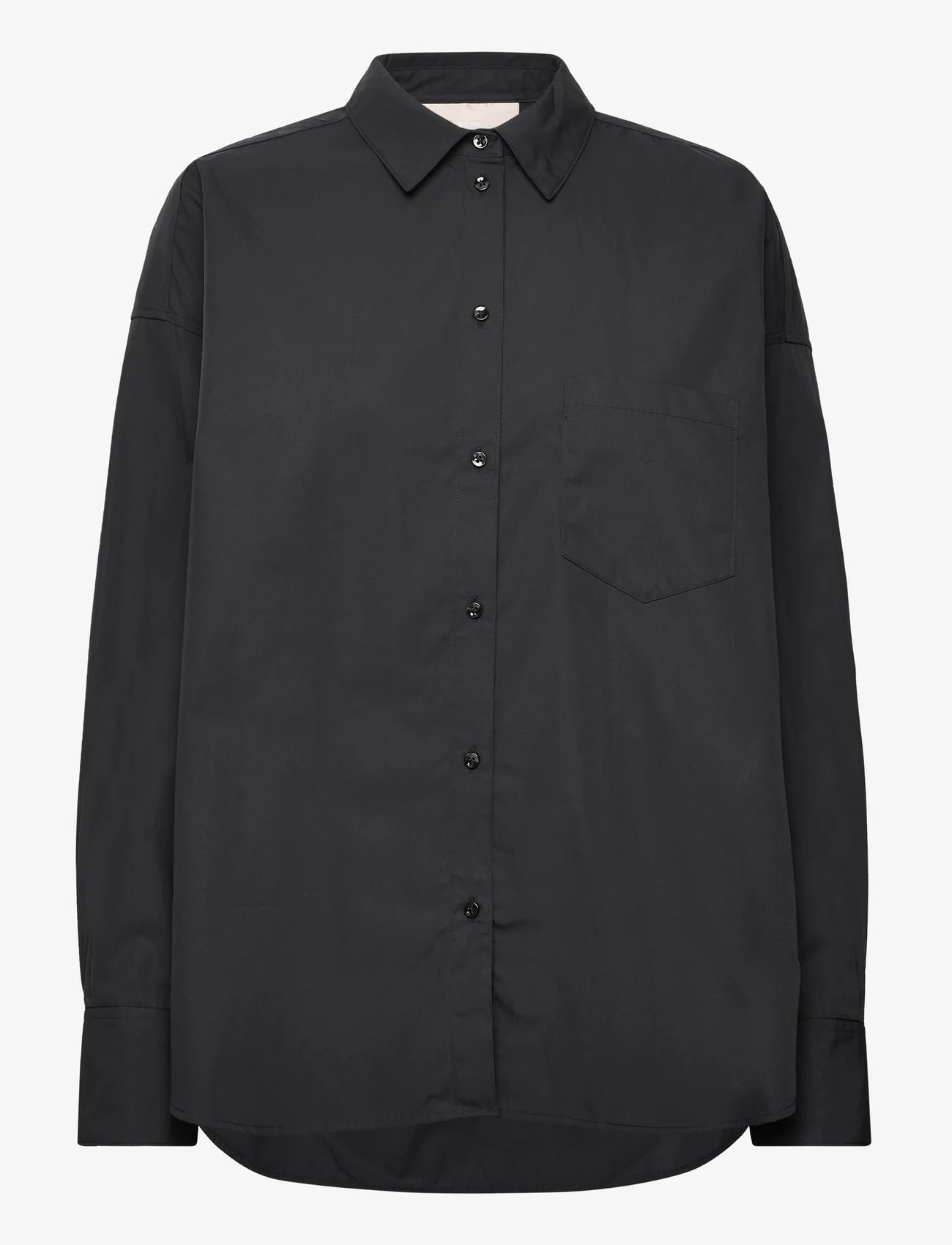 JJXX - JXJAMIE LS RELAXED POPLIN SHIRT WVN NOOS - long-sleeved shirts - black - 0
