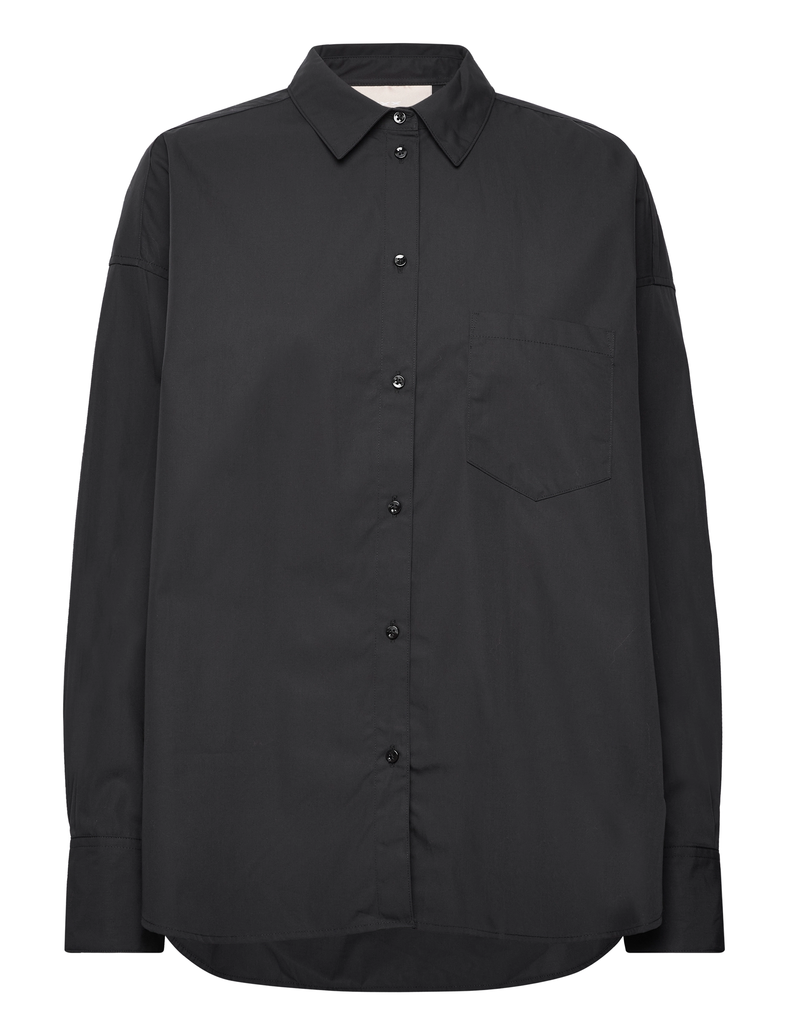 JJXX JXJAMIE LS RELAXED POPLIN SHIRT WVN NOOS - Kläder - BLACK / black
