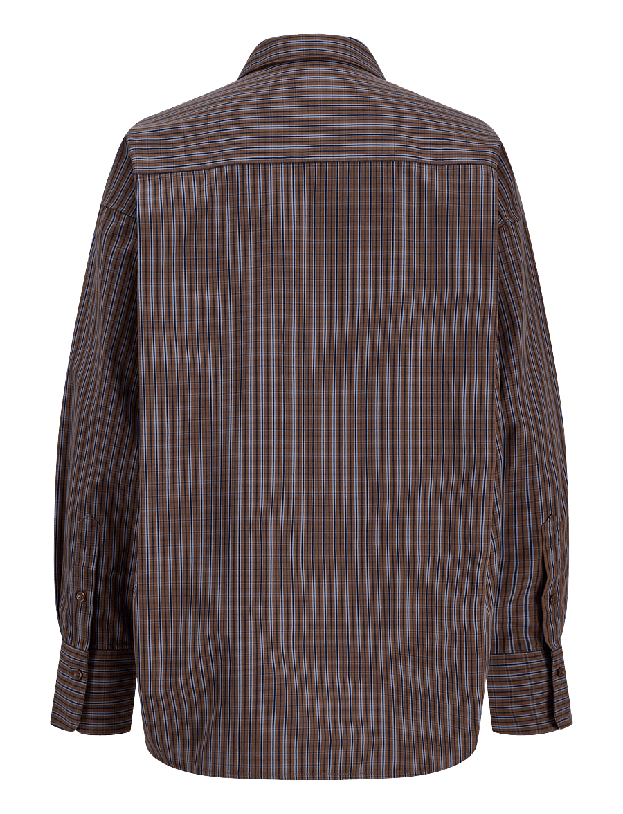 JJXX - JXJAMIE LS RELAXED POPLIN SHIRT WVN NOOS - langärmlige hemden - carafe - 1