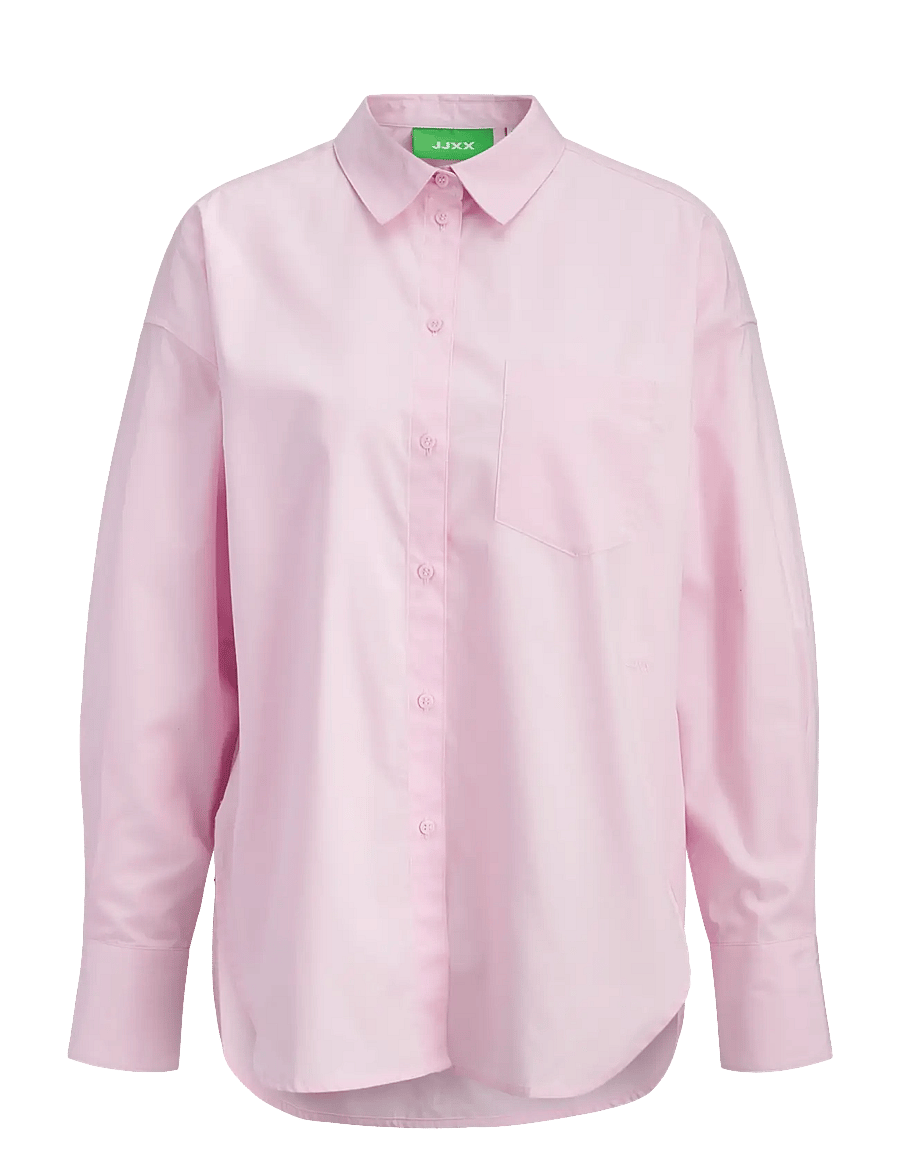 JJXX - JXJAMIE LS RELAXED POPLIN SHIRT WVN NOOS - langärmlige hemden - pink lady - 1