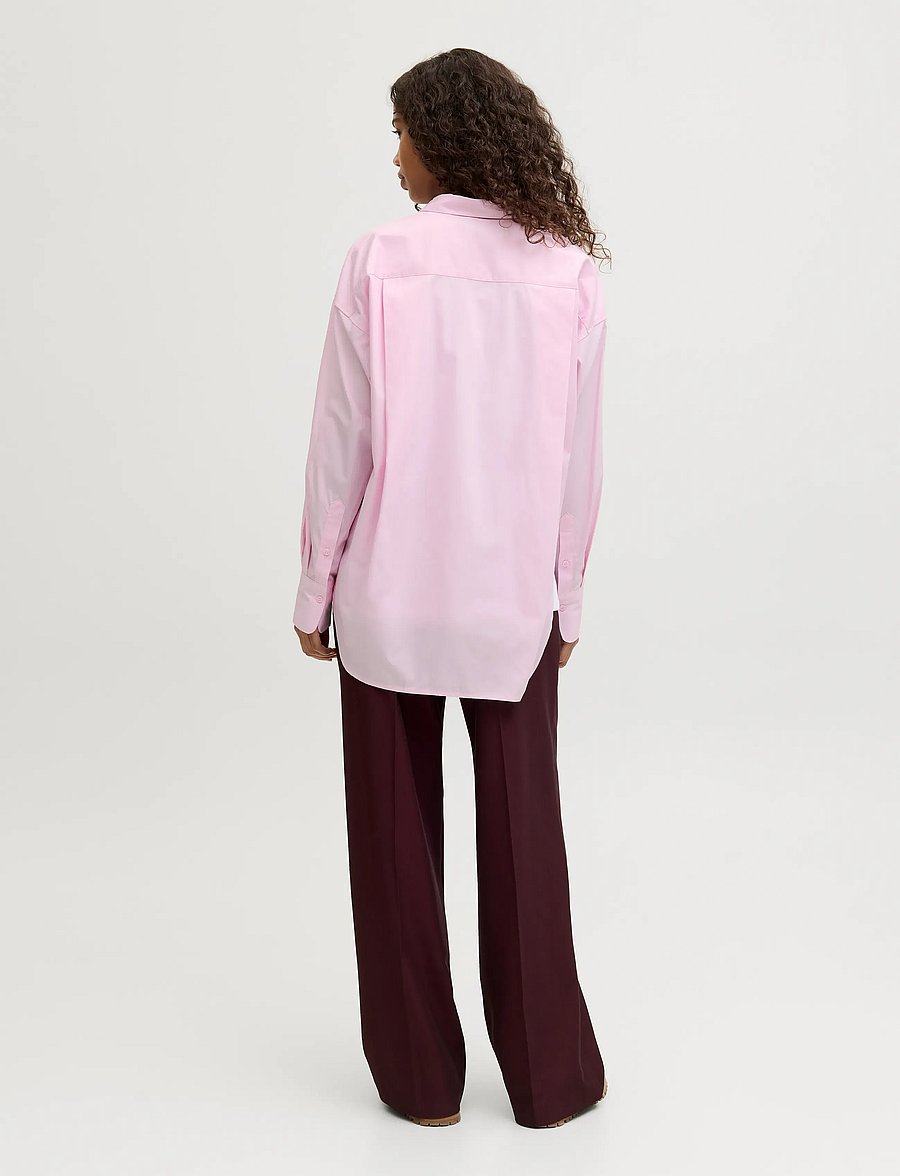 JJXX - JXJAMIE LS RELAXED POPLIN SHIRT WVN NOOS - langärmlige hemden - pink lady - 3