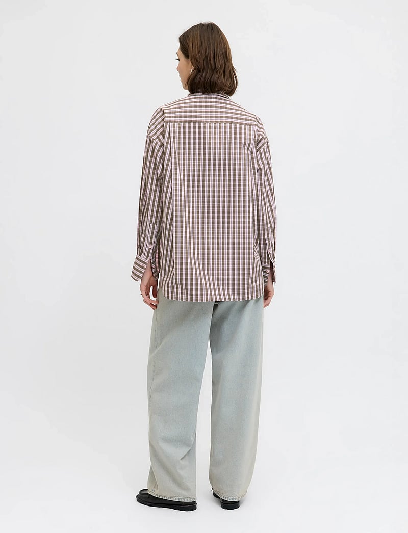 JJXX - JXJAMIE LS RELAXED POPLIN SHIRT WVN NOOS - langärmlige hemden - pink lady - 3