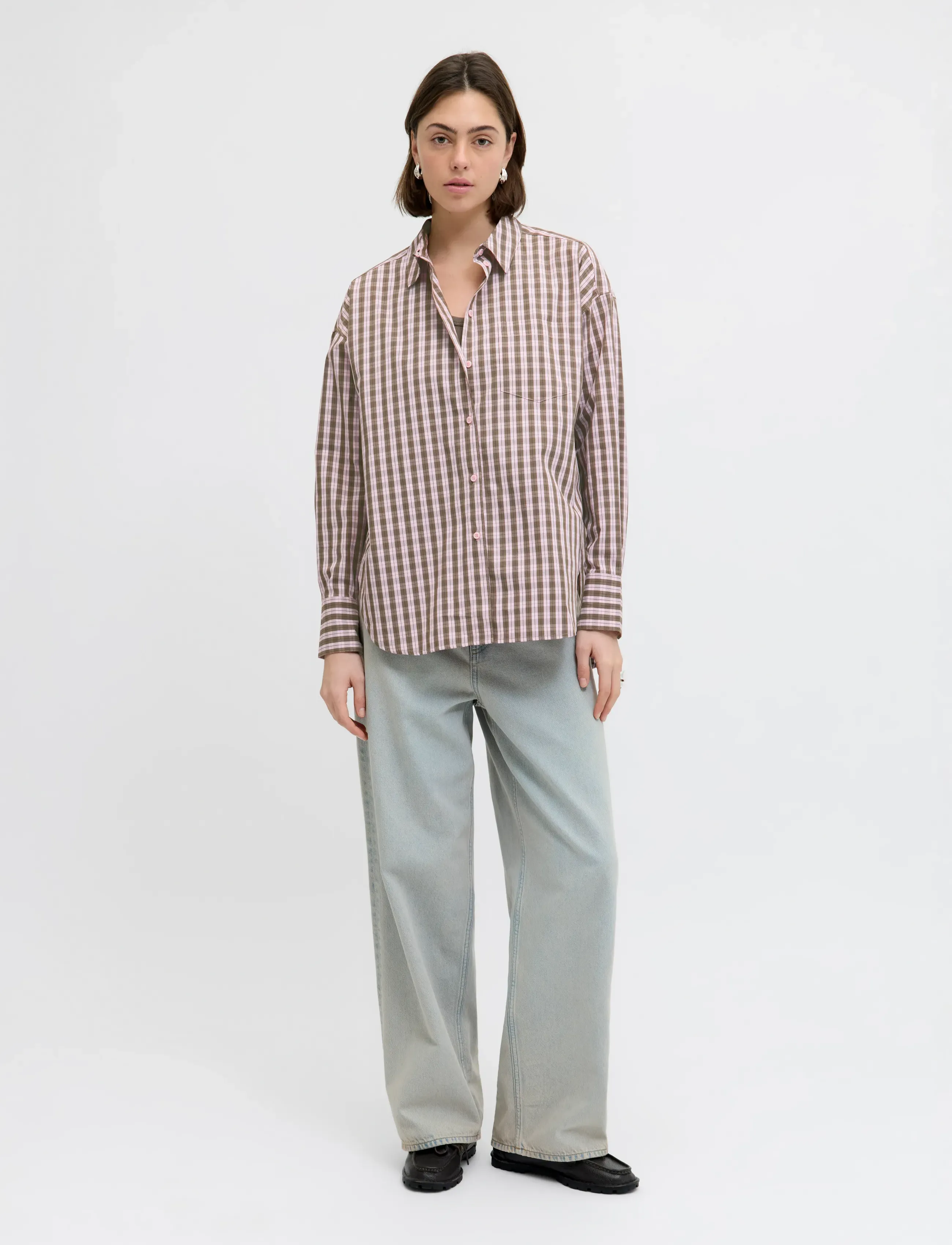 JJXX - JXJAMIE LS RELAXED POPLIN SHIRT WVN NOOS - chemises à manches longues - pink lady - 4
