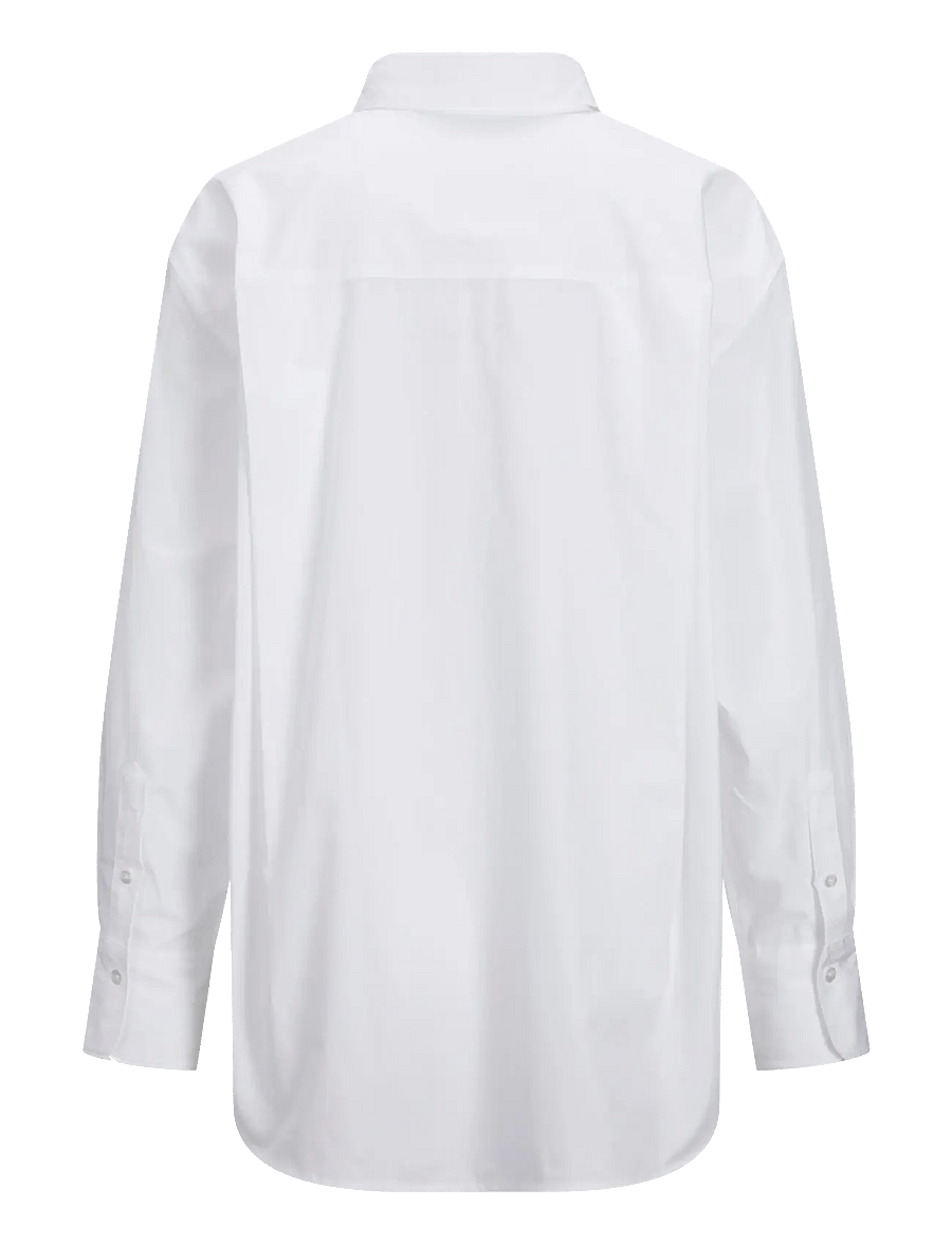 JJXX - JXJAMIE LS RELAXED POPLIN SHIRT WVN NOOS - langärmlige hemden - white - 2