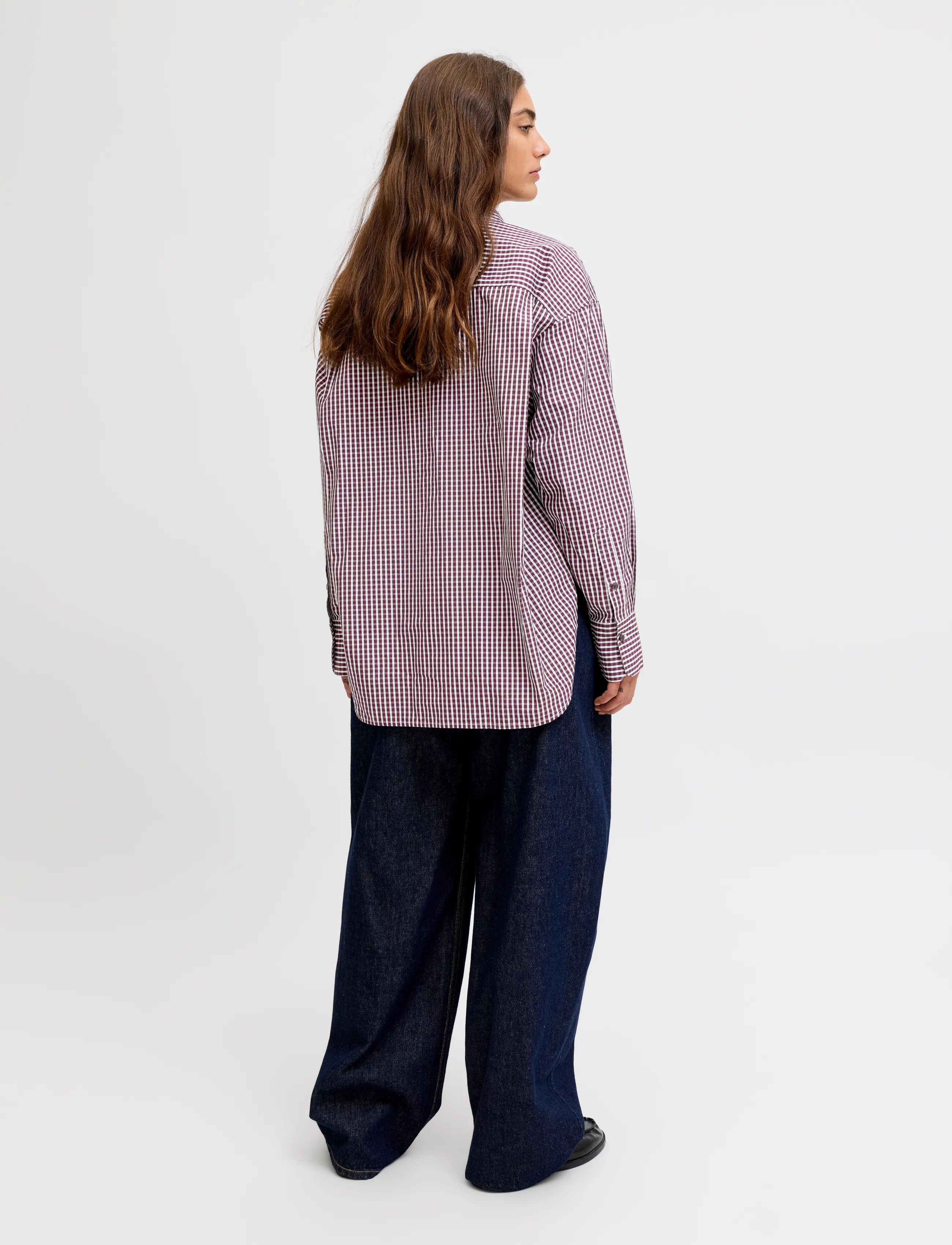 JJXX - JXJAMIE LS RELAXED POPLIN SHIRT WVN NOOS - long-sleeved shirts - winetasting - 3
