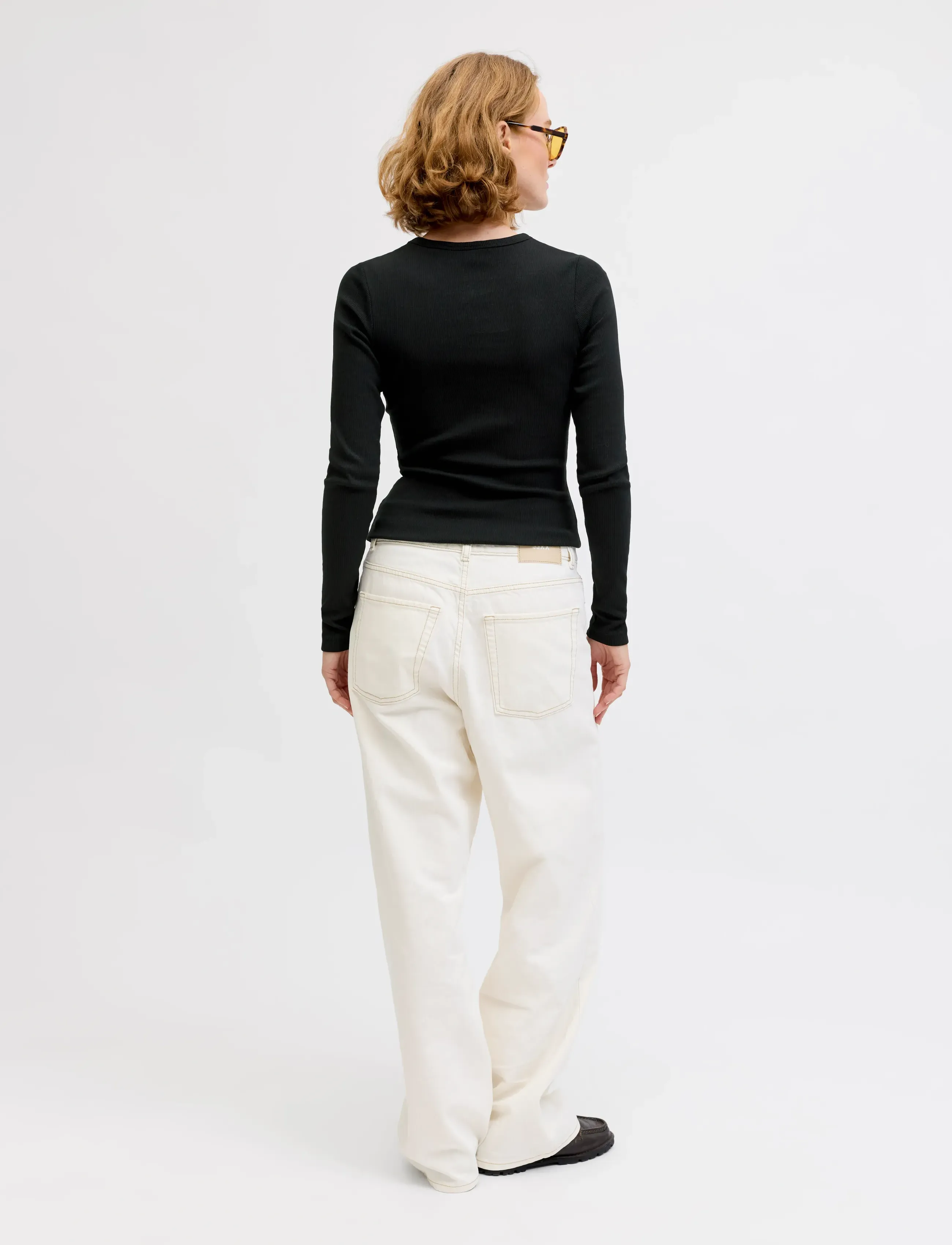 JJXX - JXFREYA STR LS RIB TEE JRS NOOS - madalaimad hinnad - black - 3