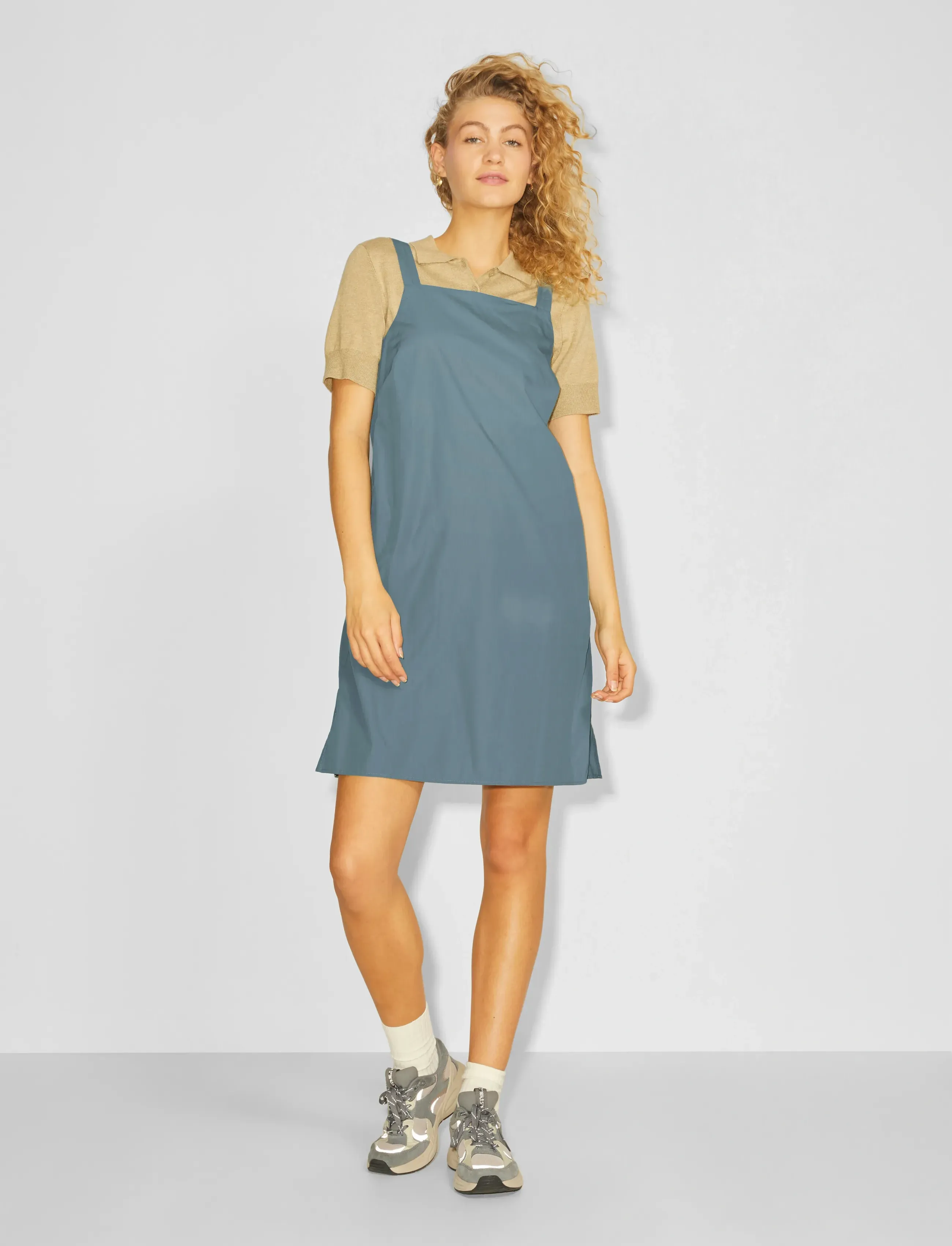 JJXX - JXNIKITA POPLIN DRESS SN - sommerkleider - balsam green - 4