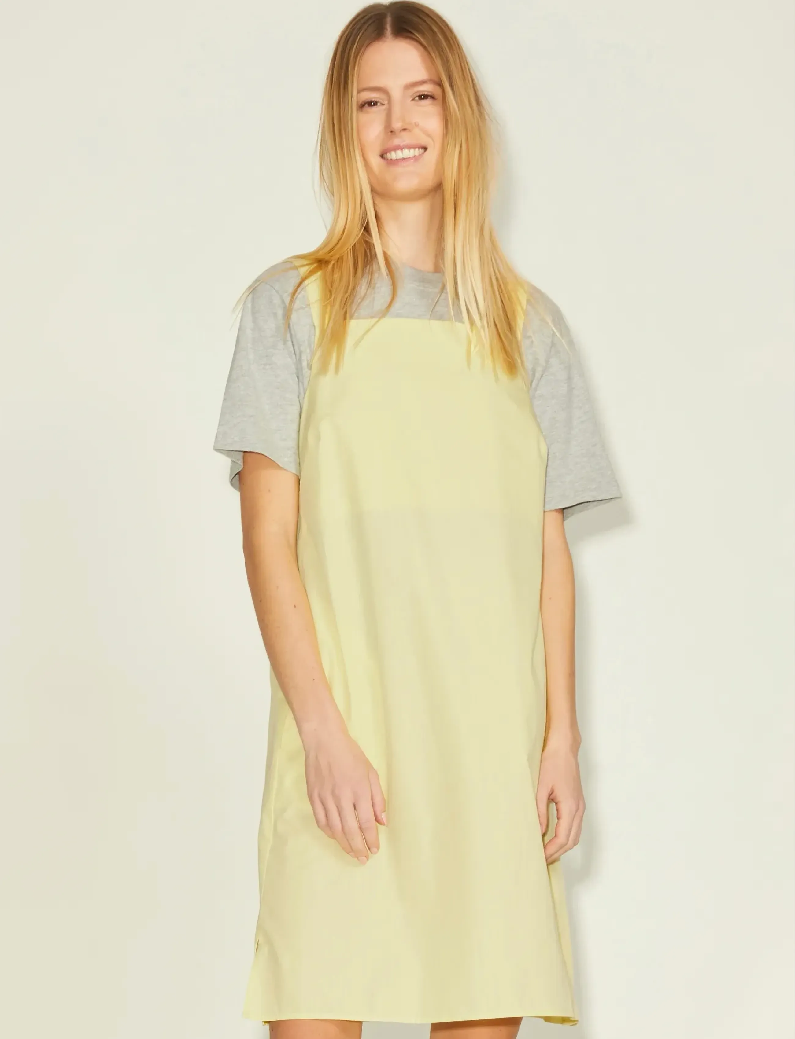 JJXX JXNIKITA POPLIN DRESS SN - Kjoler - ELFIN YELLOW / yellow