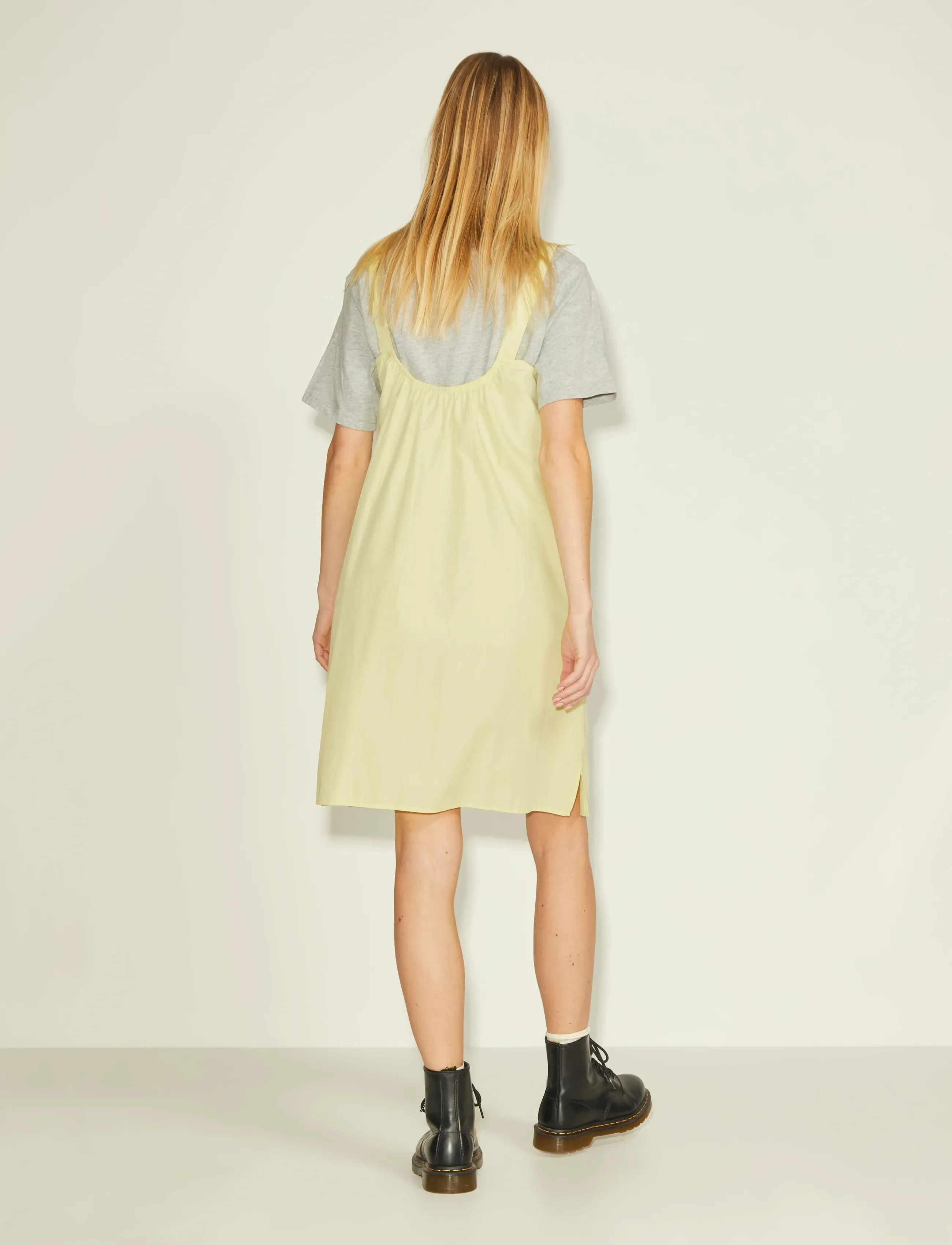 JJXX - JXNIKITA POPLIN DRESS SN - laveste priser - elfin yellow - 3