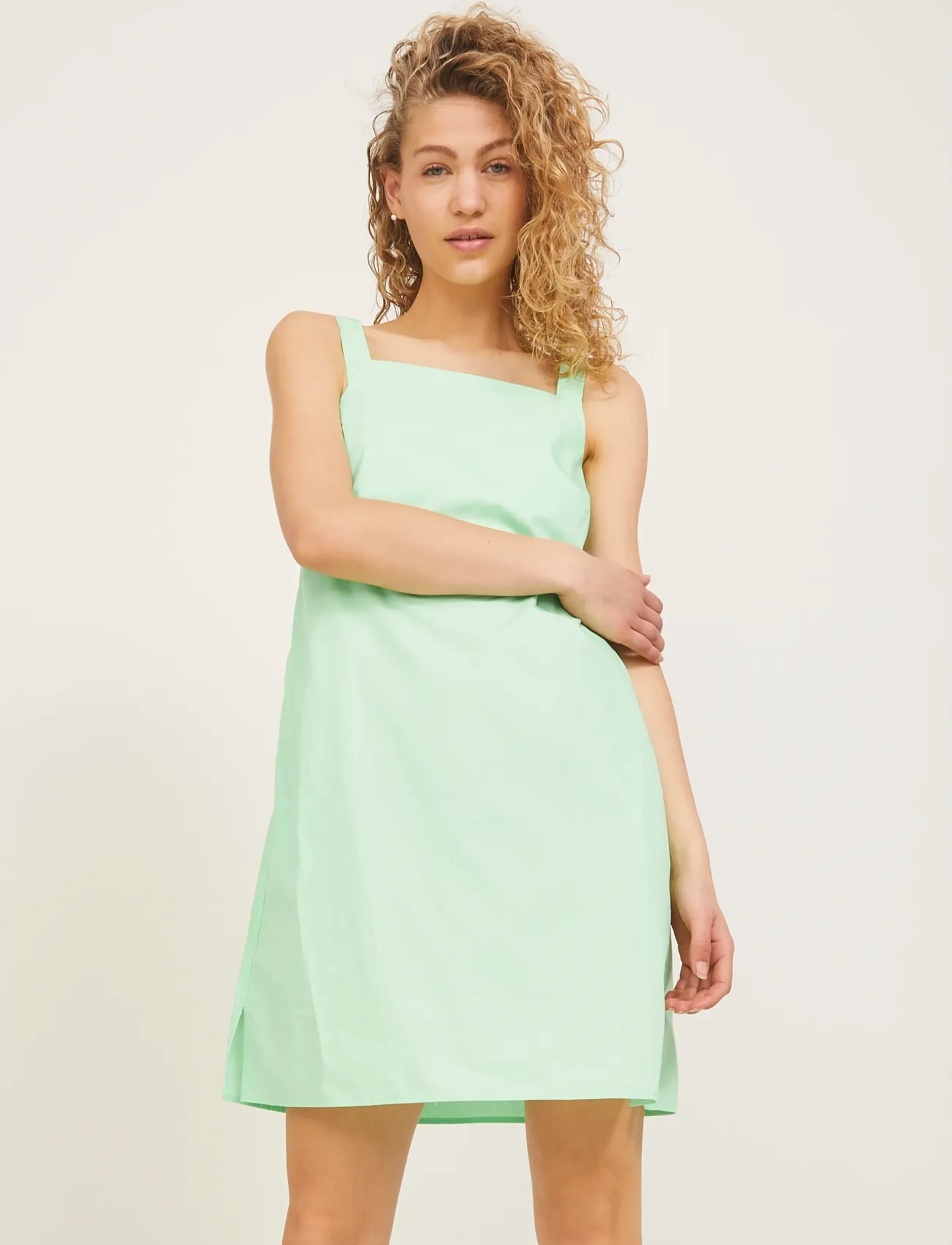 JJXX Jxnikita Poplin Dress Sn, XS, Dresses, Grün - Short Dress, Frauen