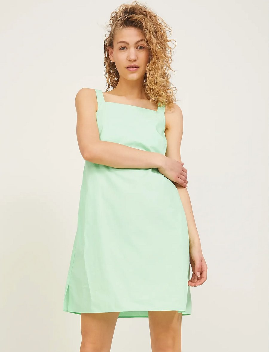 JJXX - JXNIKITA POPLIN DRESS SN - sommerkjoler - green ash - 0