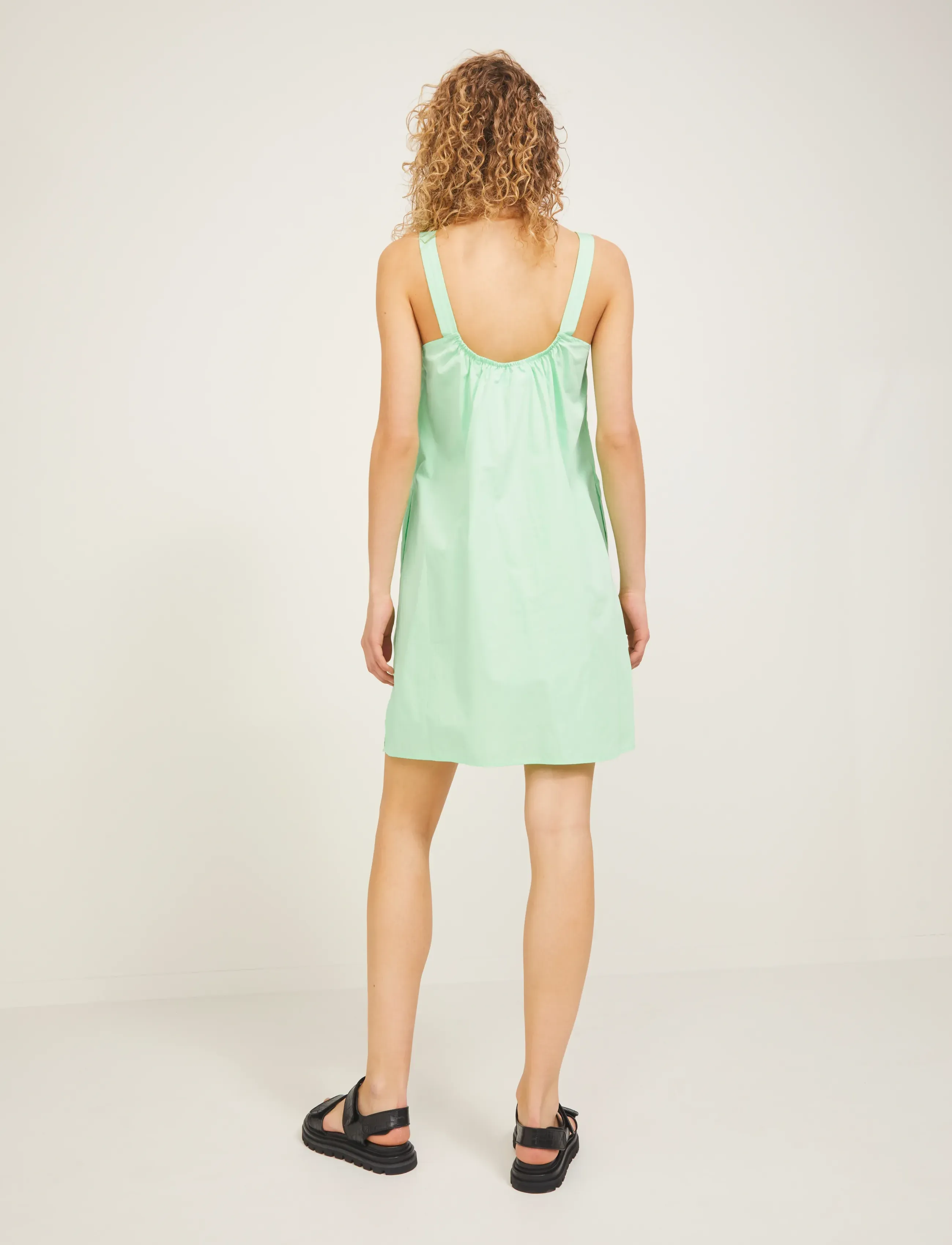 JJXX - JXNIKITA POPLIN DRESS SN - sommerkjoler - green ash - 3