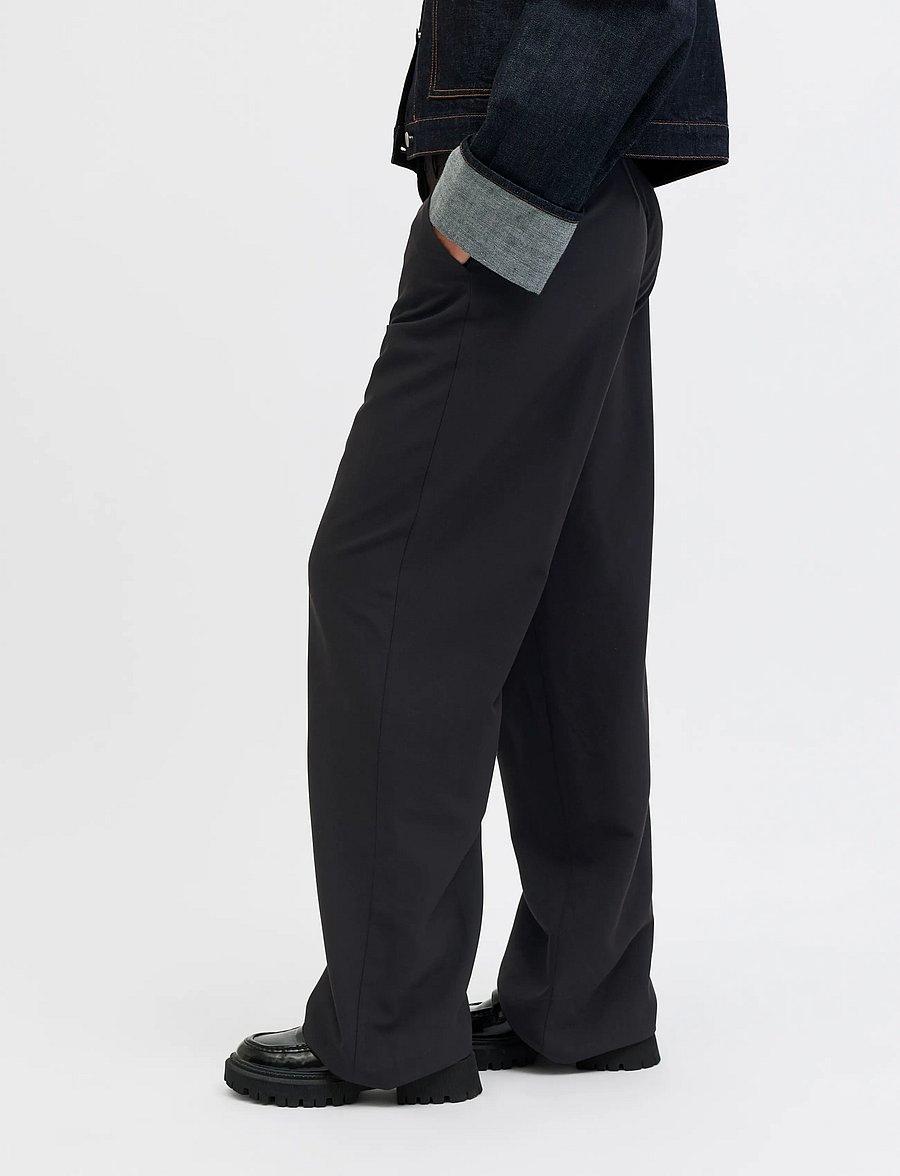 JJXX - JXLOLA MARY STRAIGHT HW PANTS TLR NOOS - black - 0