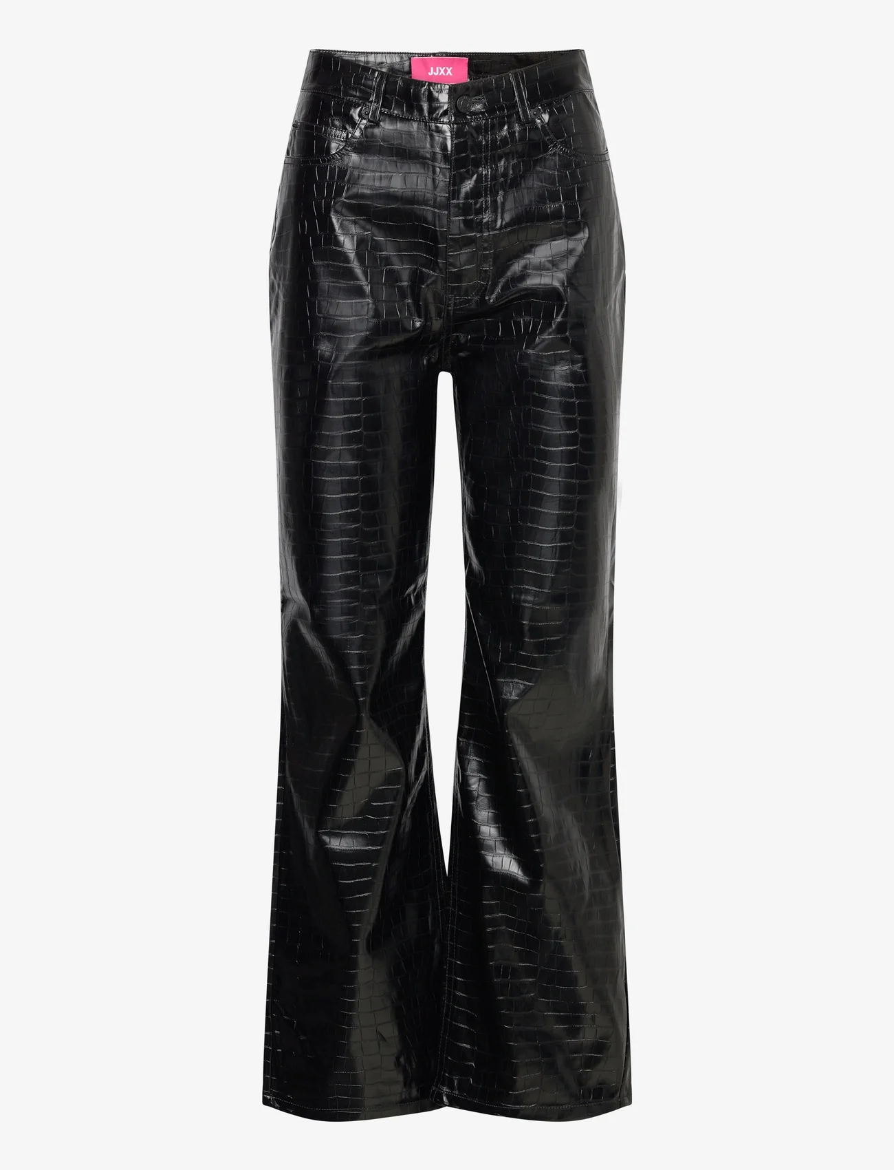 JJXX - JXKENYA HW STRAIGHT FAUX LEAT PANT  NOOS - feestelijke kleding voor outlet-prijzen - black - 0