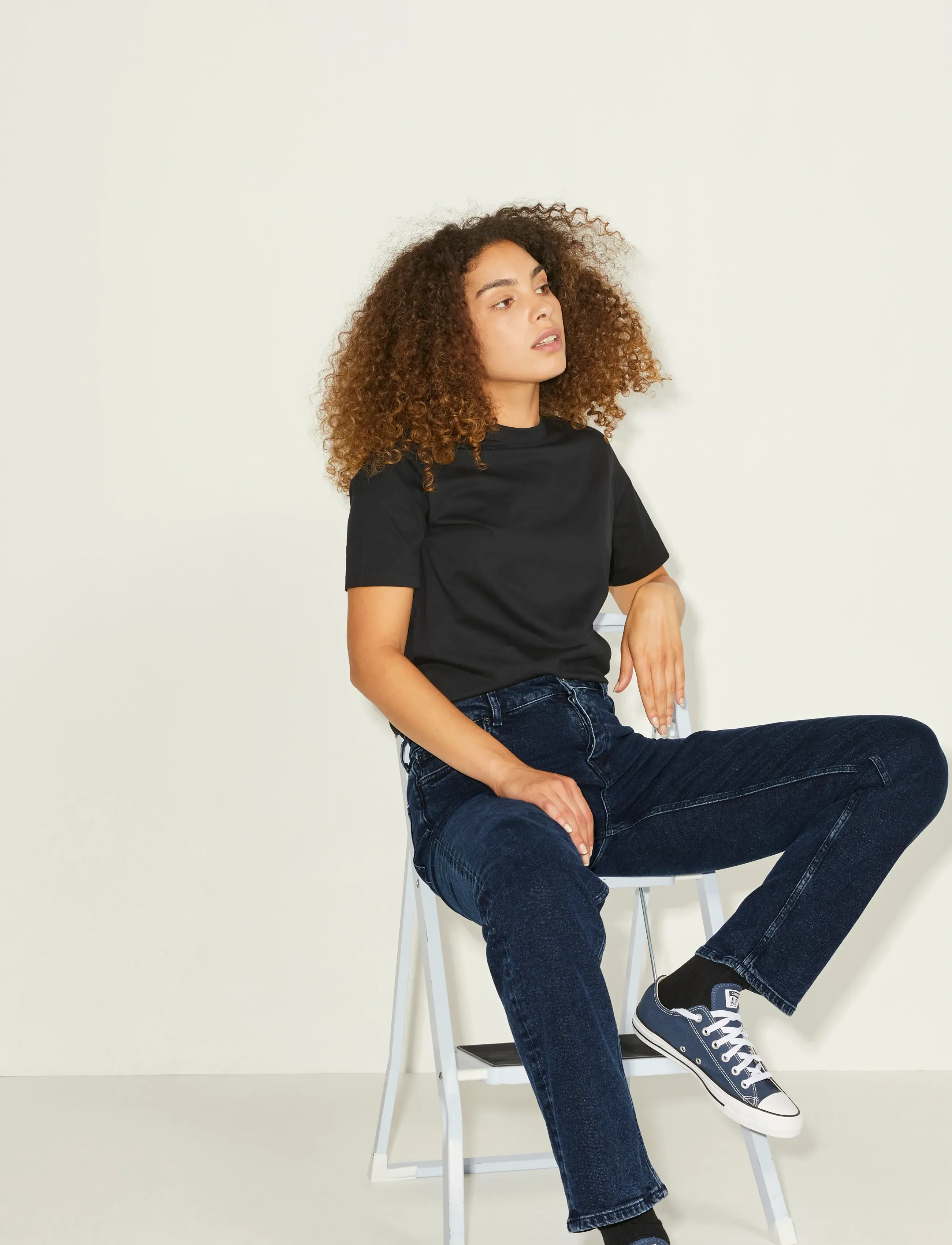JJXX - JXSEOUL STRAIGHT MW CC3005 - straight jeans - blue denim - 5