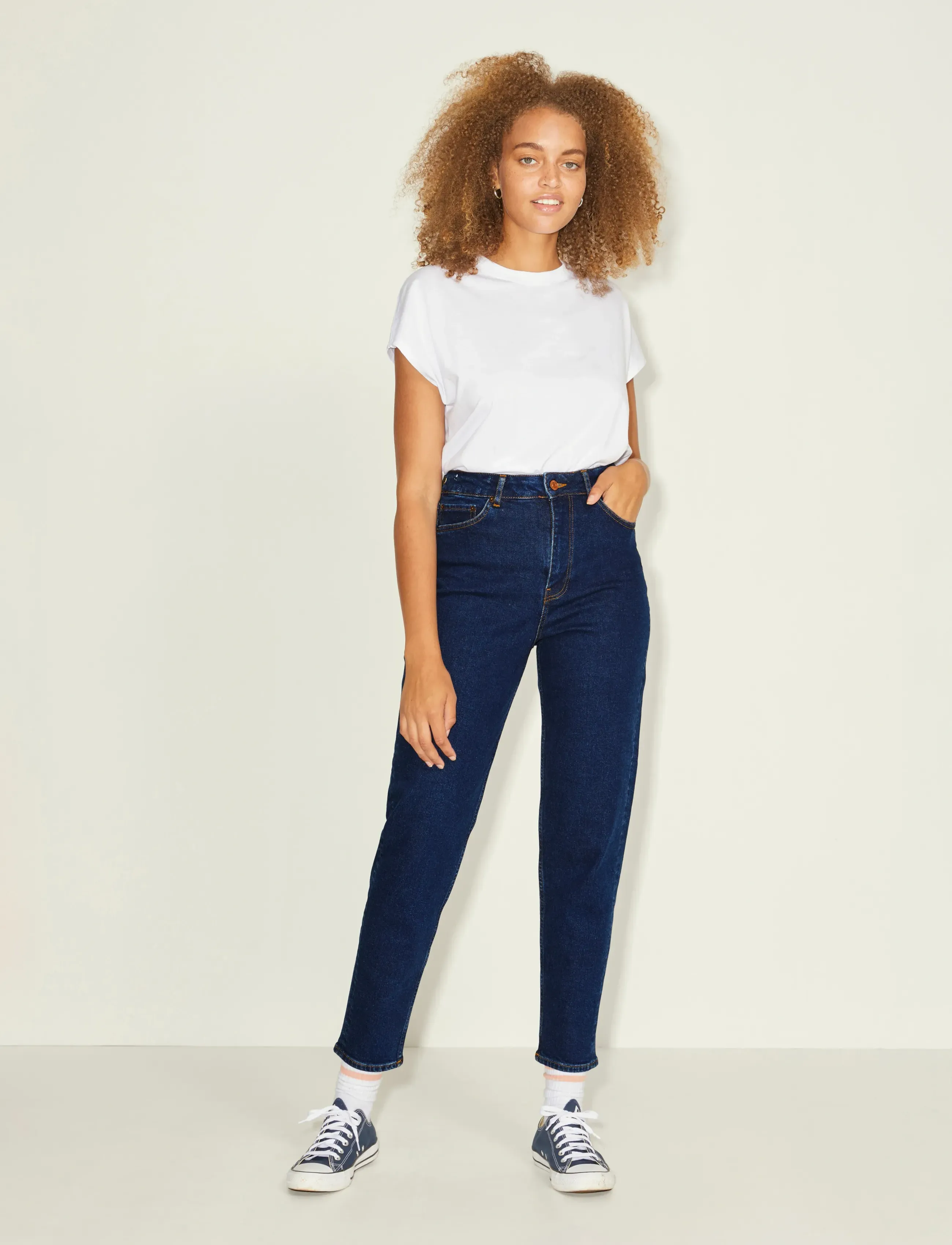 JJXX - JXLISBON MOM HW CC4001 NOOS - tapered jeans - dark blue denim - 4