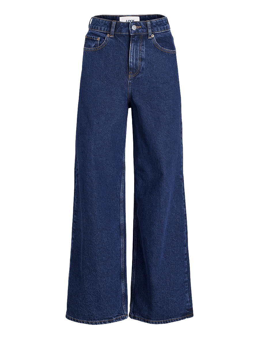 JJXX - JXTOKYO WIDE HW MR6001 DNM NOOS - hosen mit weitem bein - dark blue denim - 1