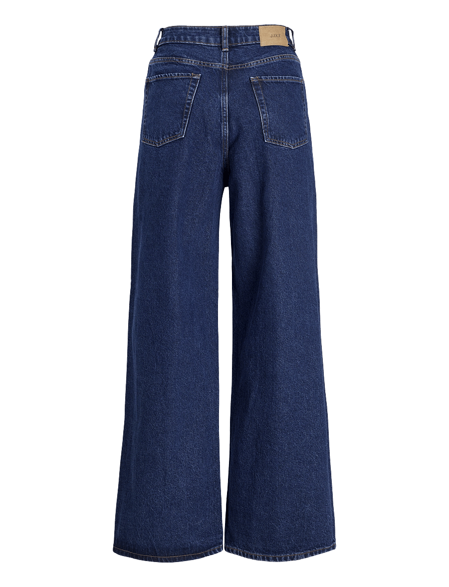 JJXX - JXTOKYO WIDE HW MR6001 DNM NOOS - hosen mit weitem bein - dark blue denim - 2