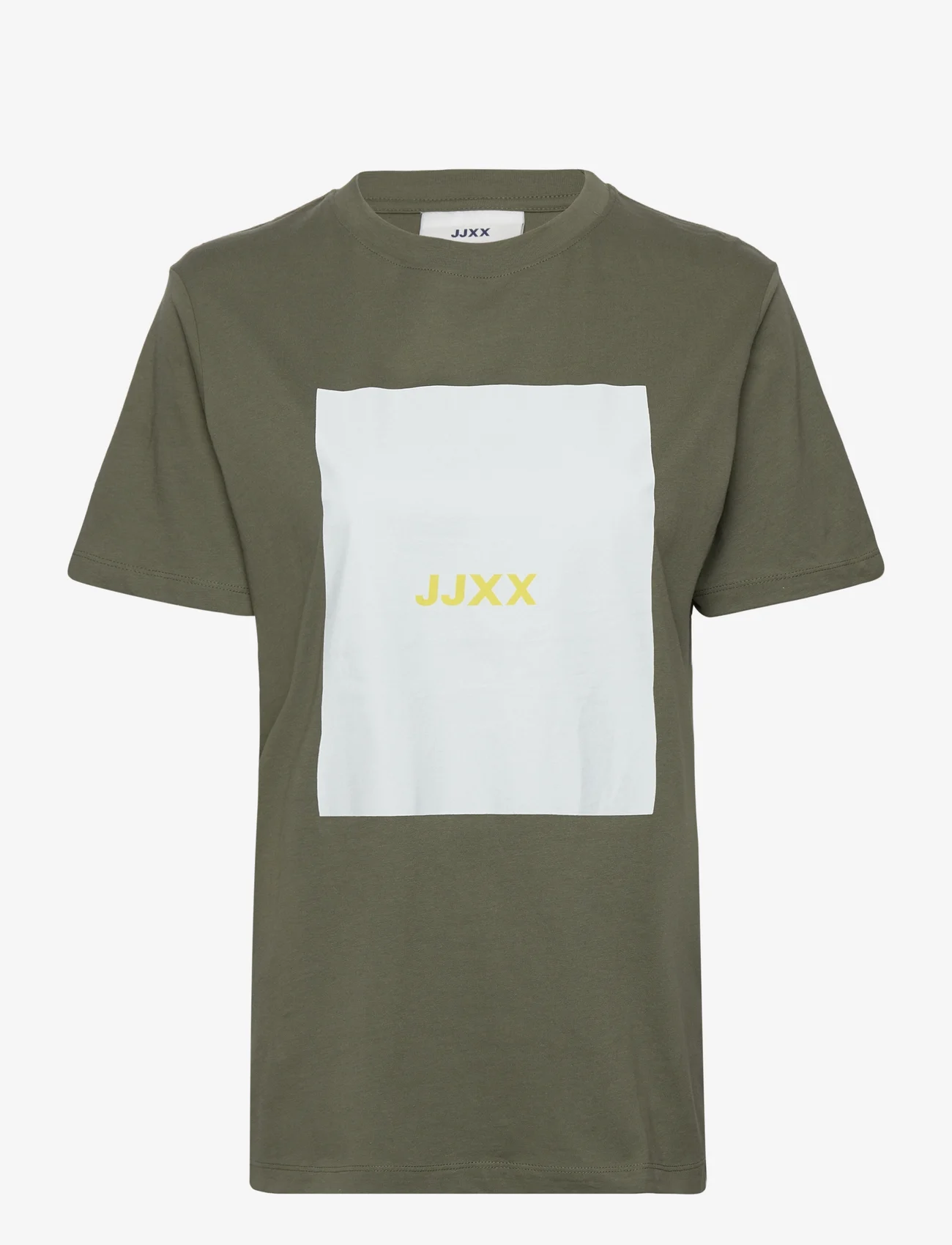 JJXX - JXAMBER RLX SS EVERY SQUARE TEE JRS NOOS - zemākās cenas - four leaf clover - 0