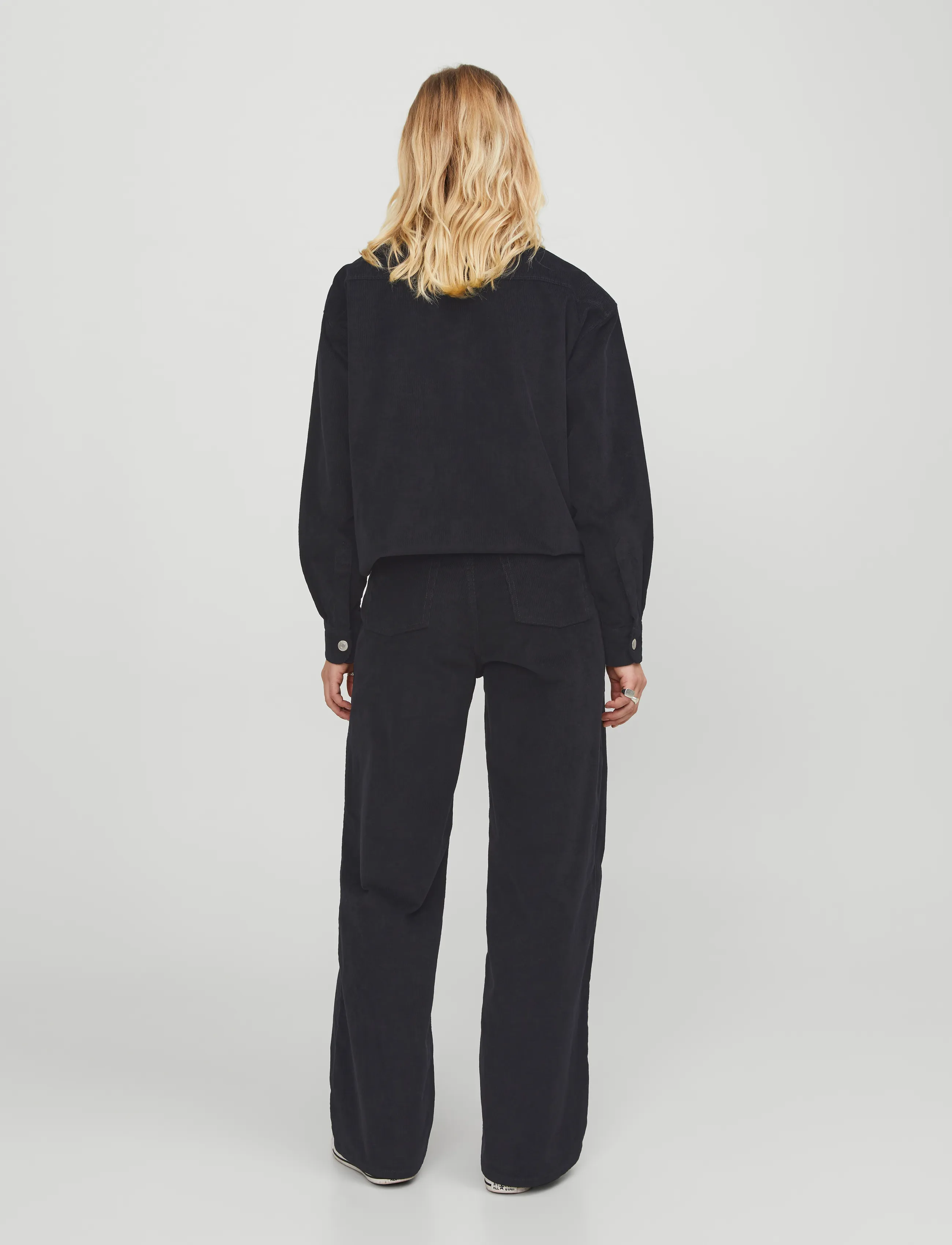 JJXX - JXZOE GELLY WIDE HW PANTS PNT SN - vida jeans - black - 3