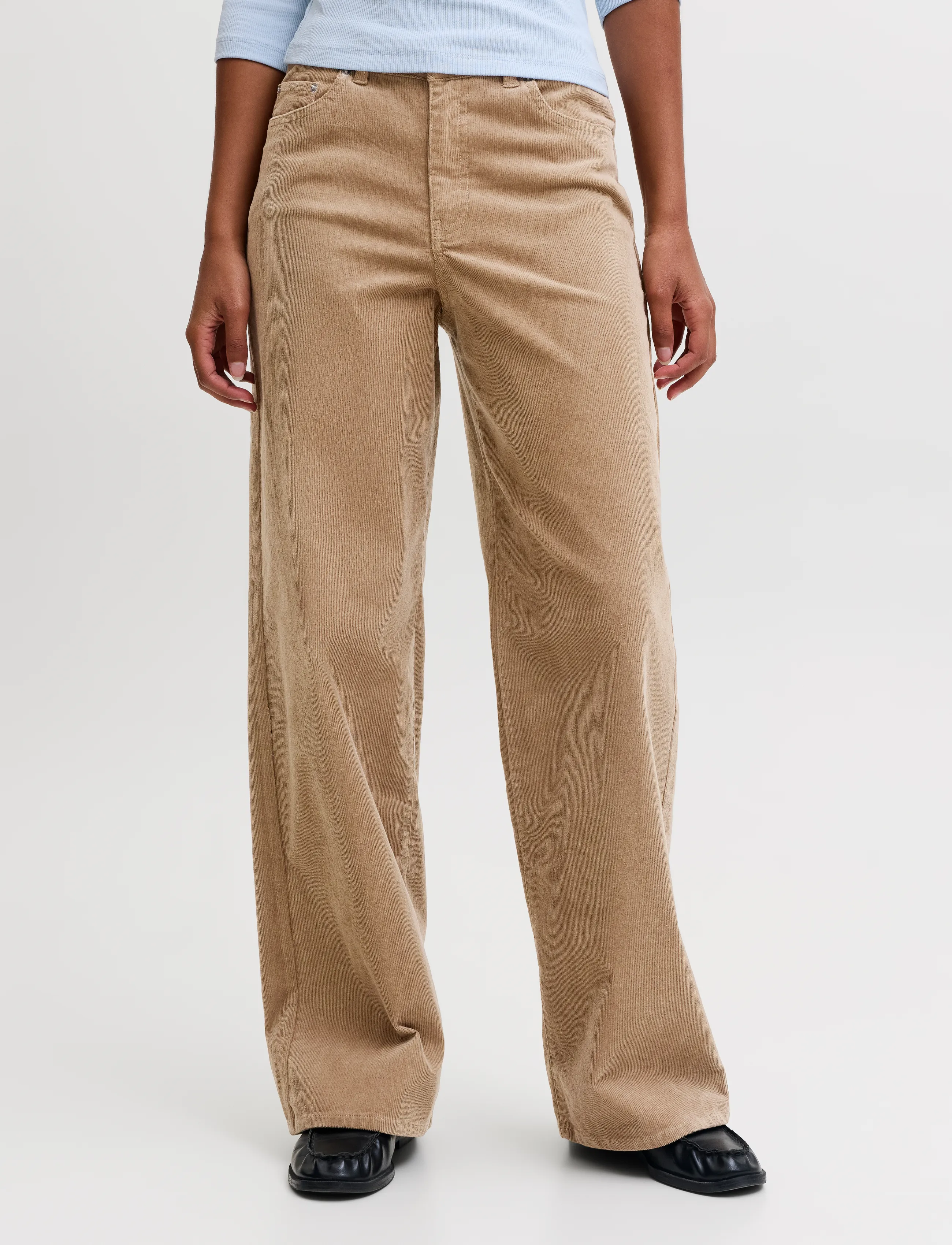 JJXX JXZOE GELLY WIDE HW PANTS PNT SN - Inspiration - PETRIFIED OAK / brown