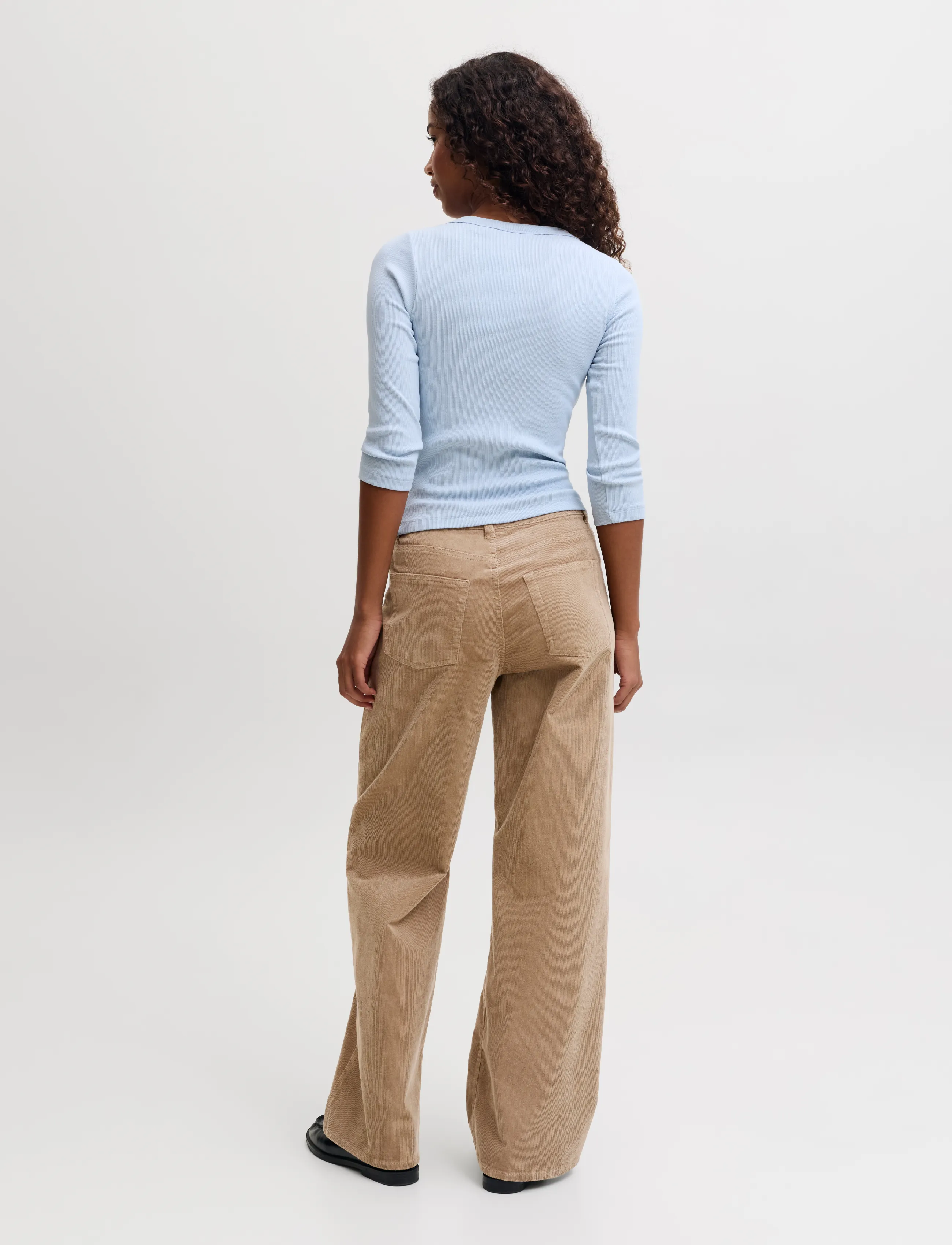 JJXX - JXZOE GELLY WIDE HW PANTS PNT SN - hosen mit weitem bein - petrified oak - 3