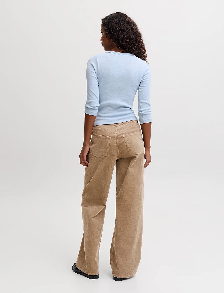 JJXX - JXZOE GELLY WIDE HW PANTS PNT SN - hosen mit weitem bein - petrified oak - 3