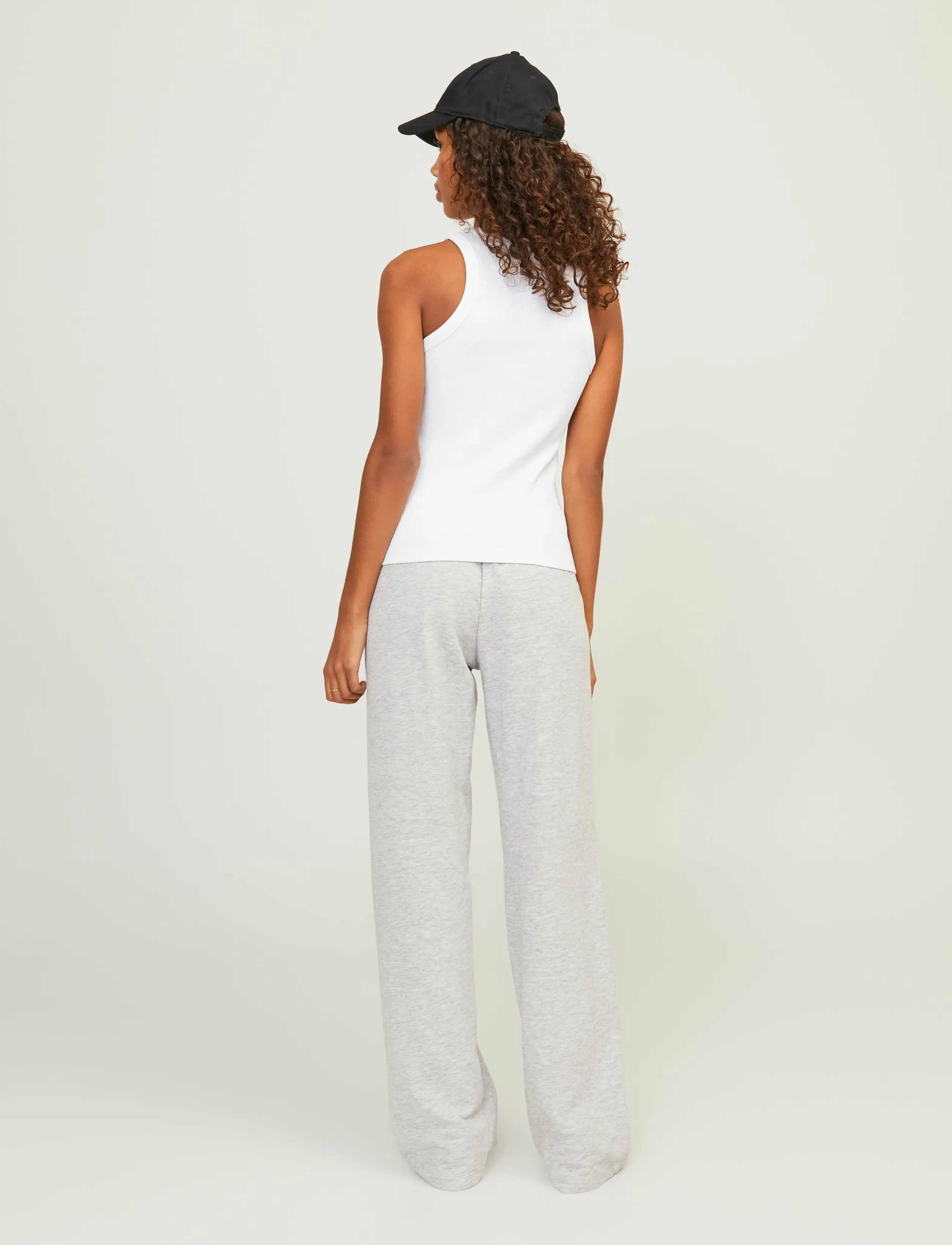 JJXX - JXFOREST STR SL RIB TOP JRS NOOS - laveste priser - bright white - 3