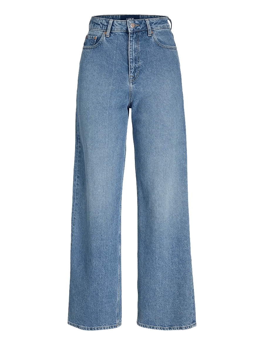 JJXX - JXTOKYO WIDE HW R6009 DNM NOOS - pantalons larges - light blue denim - 1