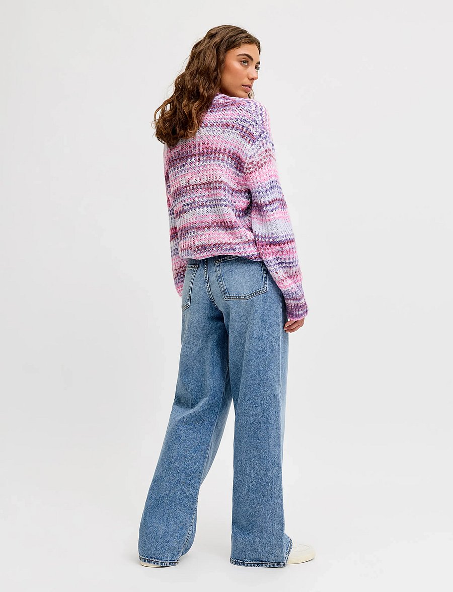 JJXX - JXTOKYO WIDE HW R6009 DNM NOOS - pantalons larges - light blue denim - 3