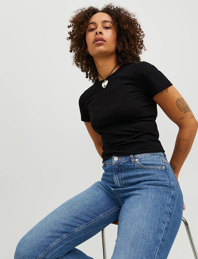 JJXX - JXGIGI STR SS TEE JRS NOOS - t-shirts - black - 5