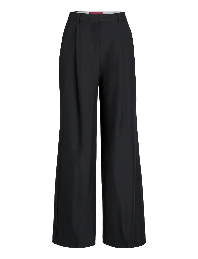 JJXX - JXAYA ELLIS WIDE HW PANTS TLR NOOS - hosen mit weitem bein - black - 1