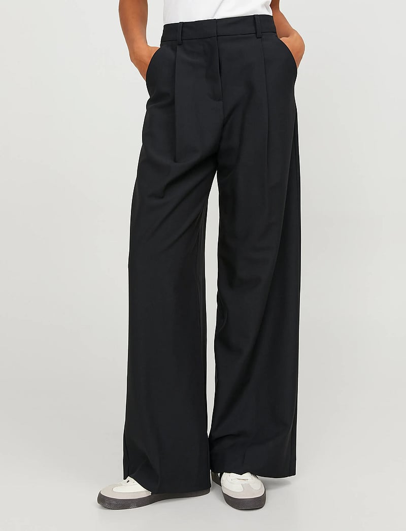 JJXX - JXAYA ELLIS WIDE HW PANTS TLR NOOS - hosen mit weitem bein - black - 0