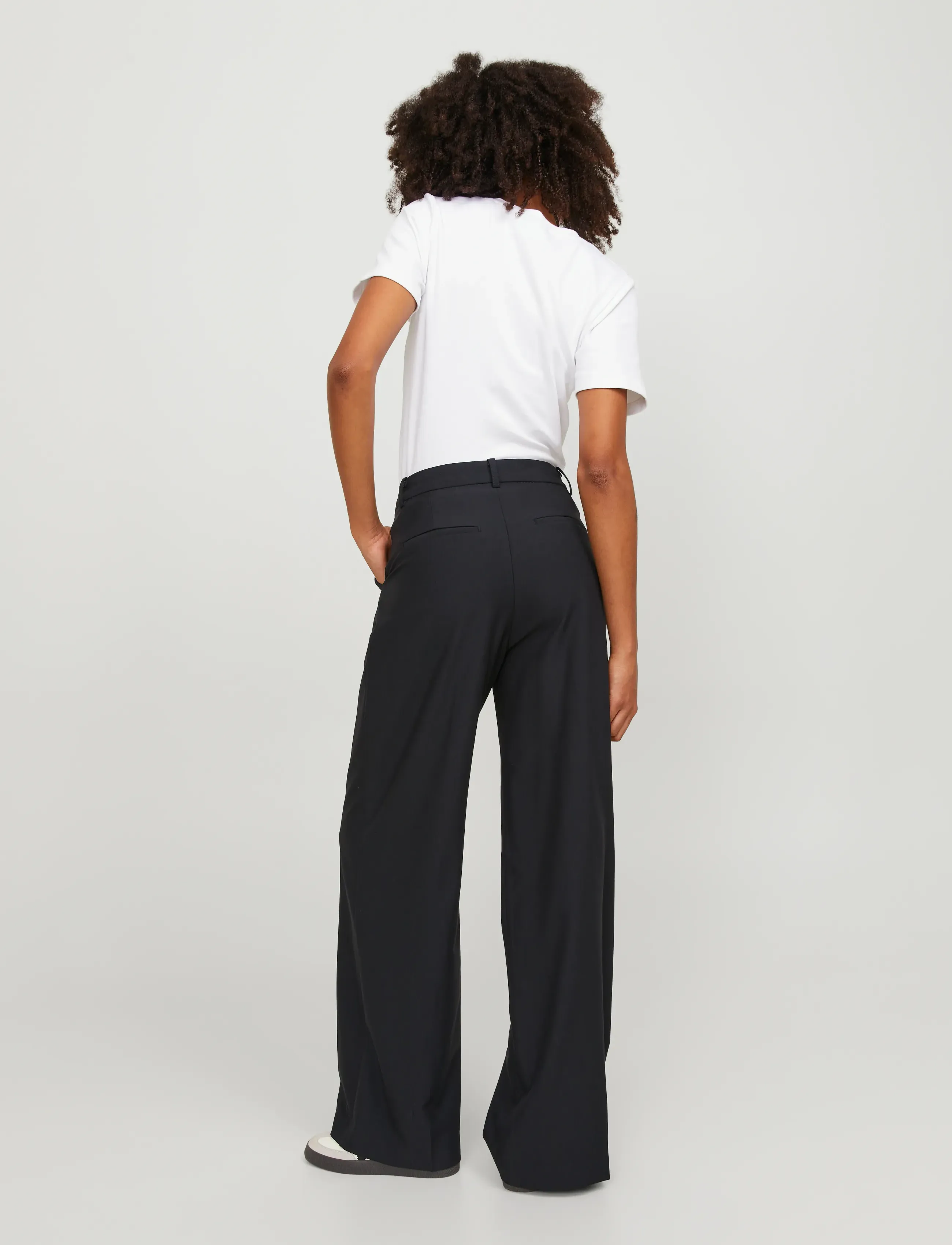 JJXX - JXAYA ELLIS WIDE HW PANTS TLR NOOS - hosen mit weitem bein - black - 3