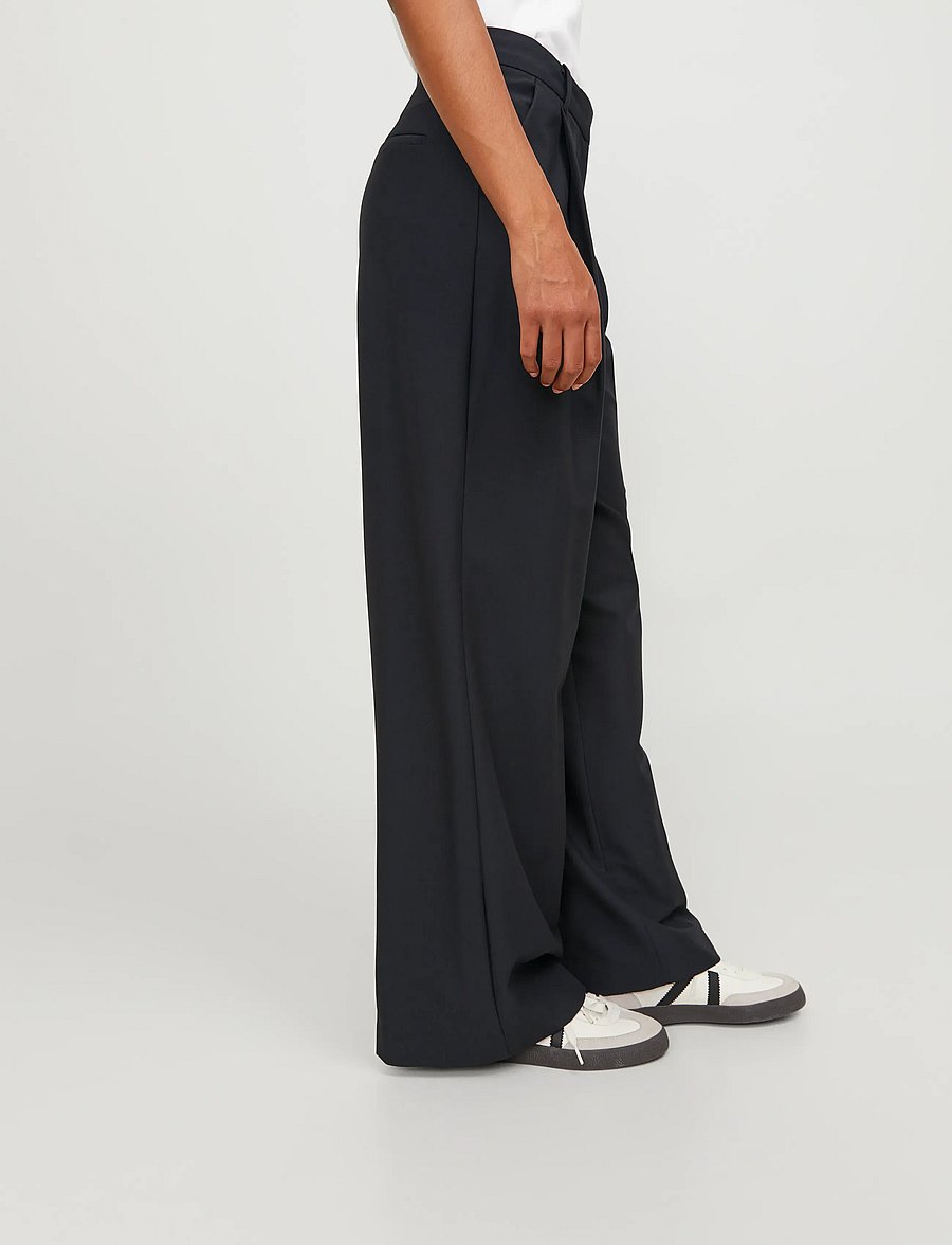 JJXX - JXAYA ELLIS WIDE HW PANTS TLR NOOS - pantalons larges - black - 5