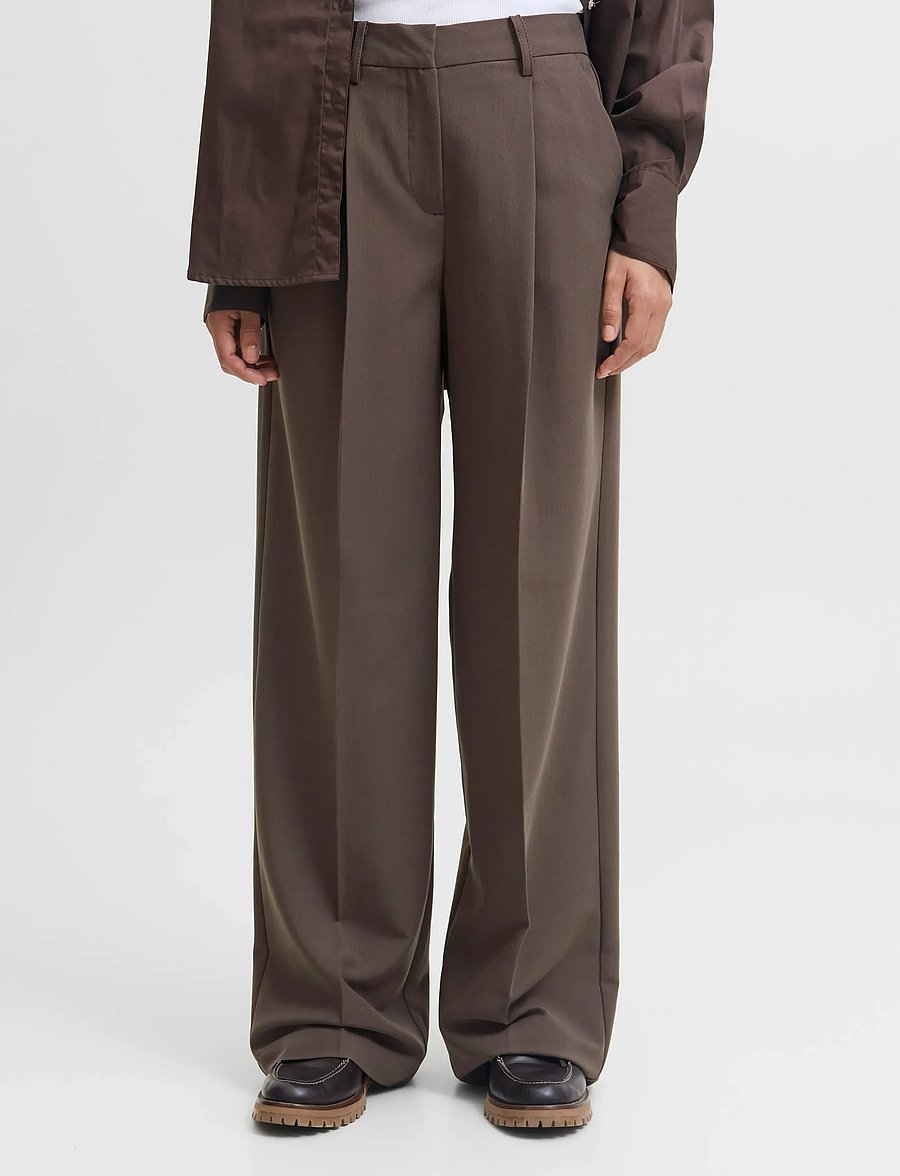 JJXX - JXAYA ELLIS WIDE HW PANTS TLR NOOS - bukser med brede ben - bracken - 0