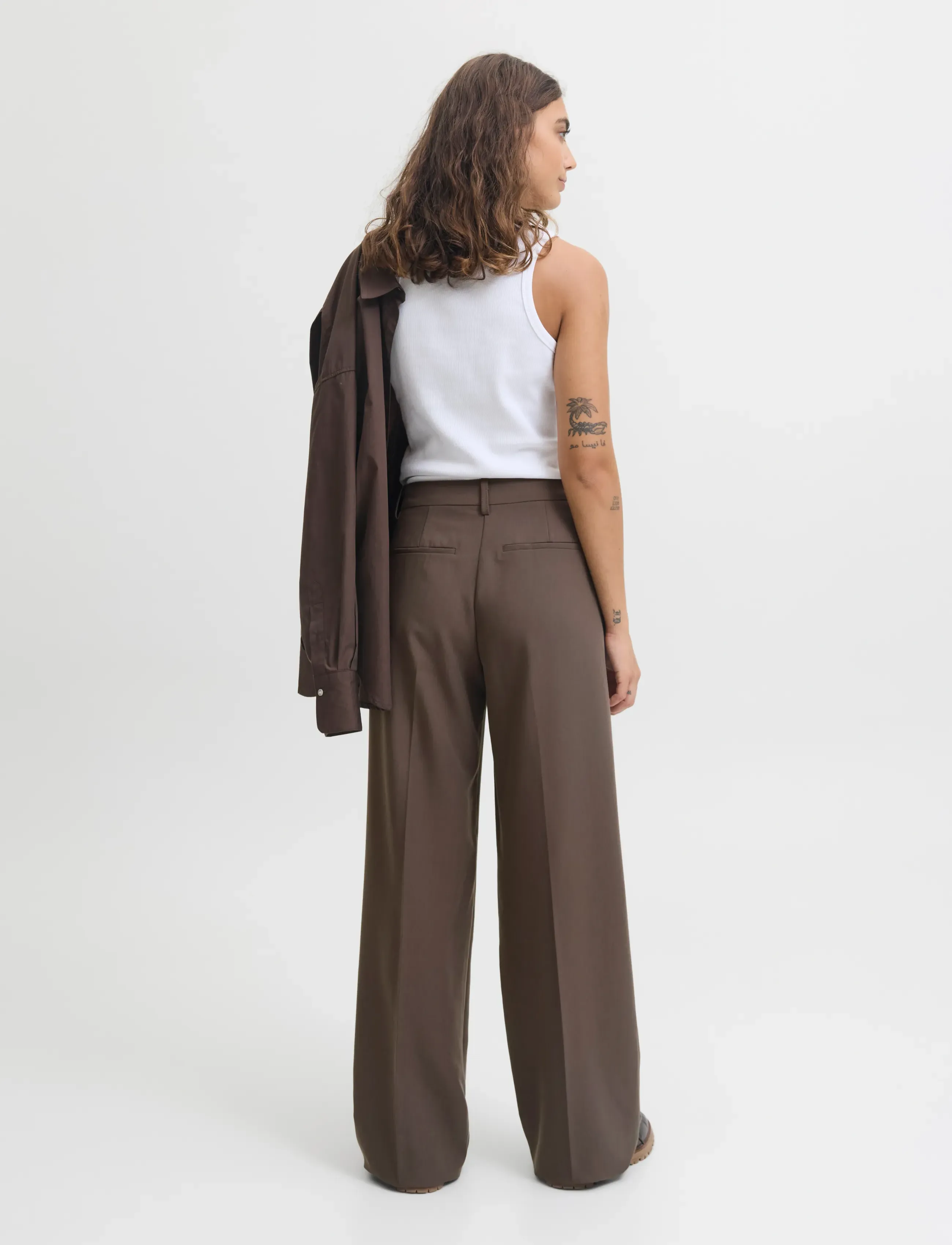 JJXX Jxaya Ellis Wide Hw Pants Tlr Noos kostymbyxor dam – bild 2