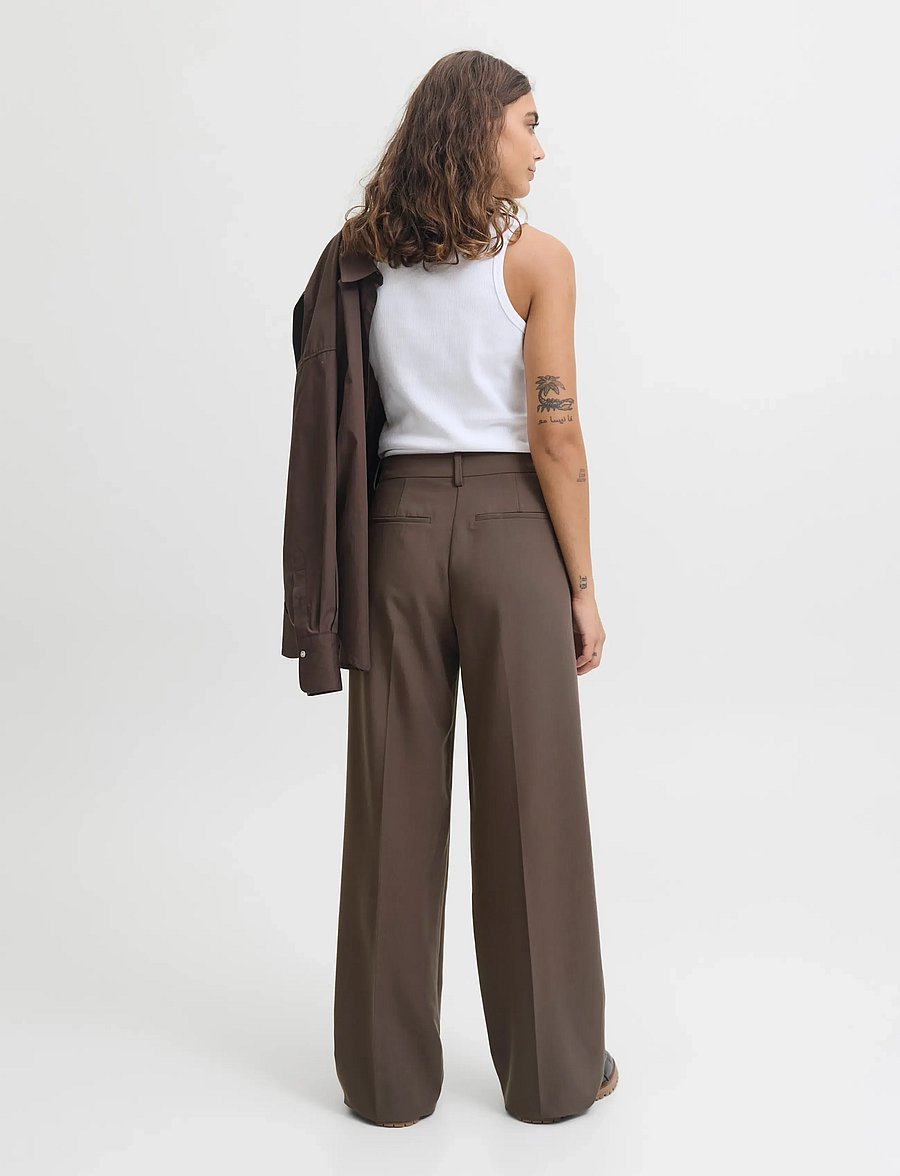 JJXX - JXAYA ELLIS WIDE HW PANTS TLR NOOS - bukser med brede ben - bracken - 3